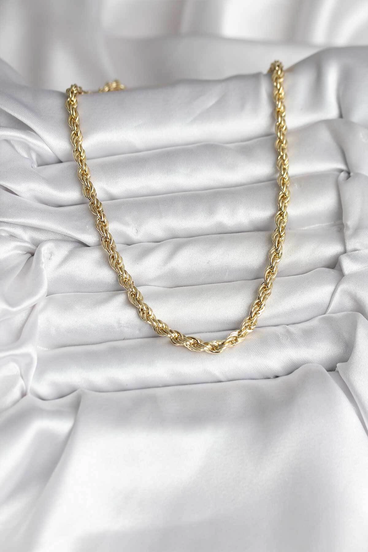 14K Gold Renk Kaplama Burgu Model CM Kadın Kolye-1