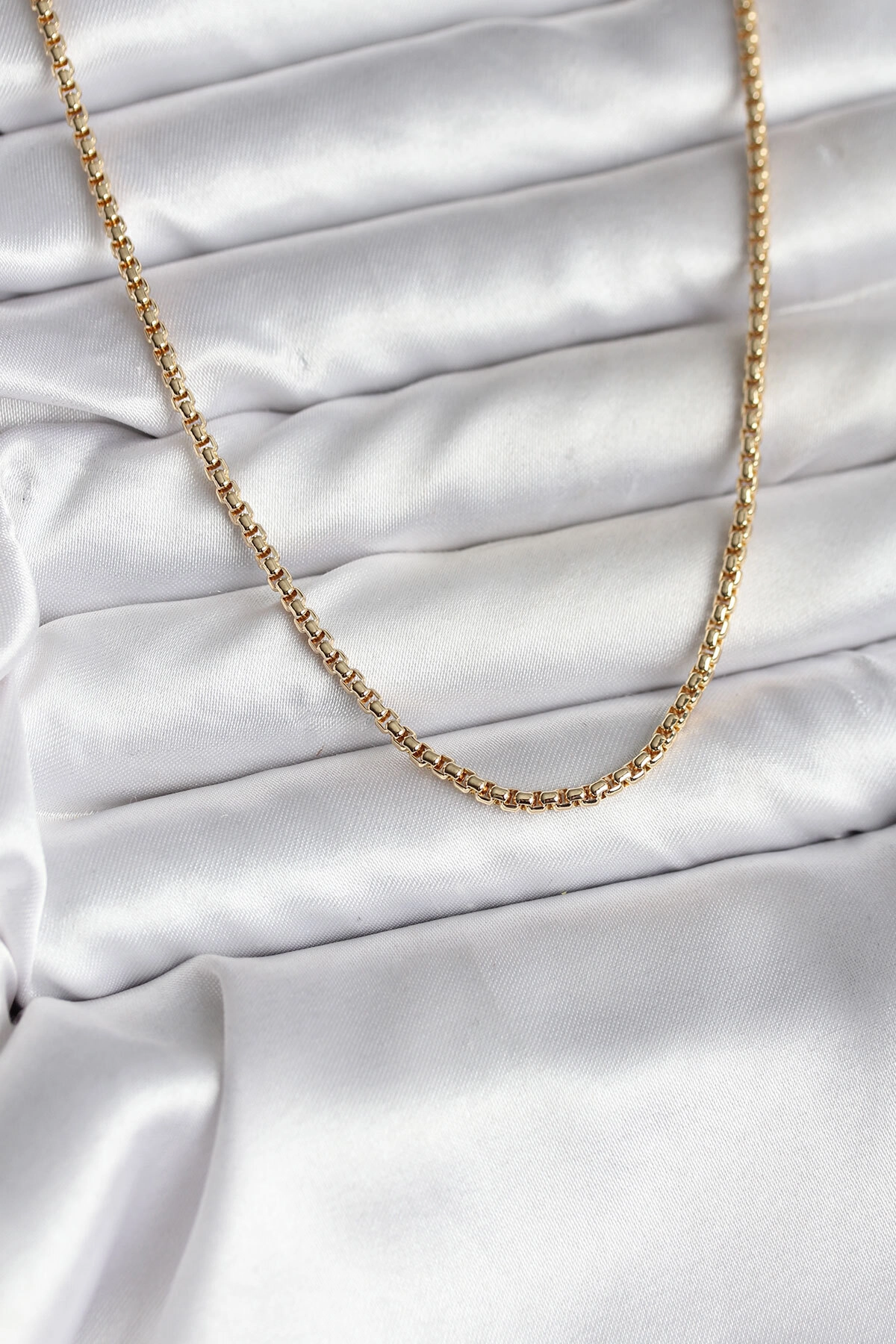 14K Gold Renk Kaplama Zincir Model CM Kadın Kolye-1