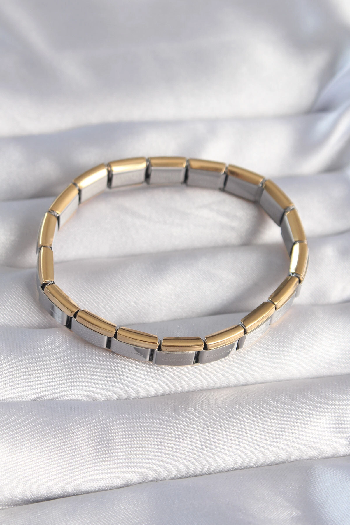 316L Çelik Çift Renk Yazılı Nomination Bileklik-1