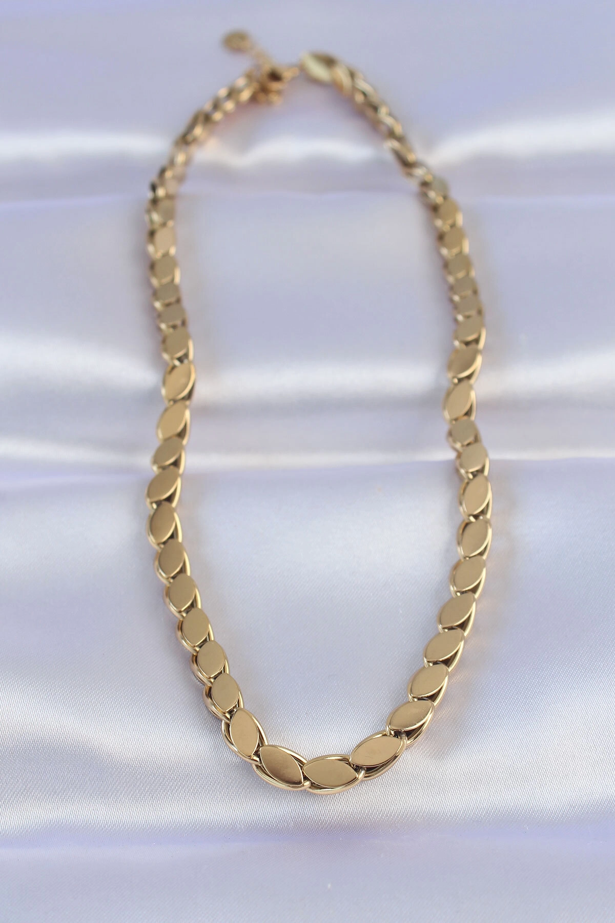 316L Çelik Gold Renk Arpa Model Kolye-1