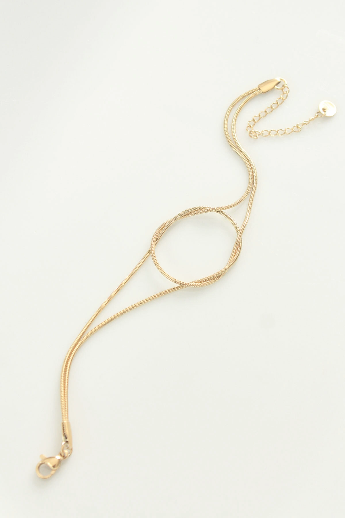 316L Çelik Gold Renk Düğüm Model Bileklik-1