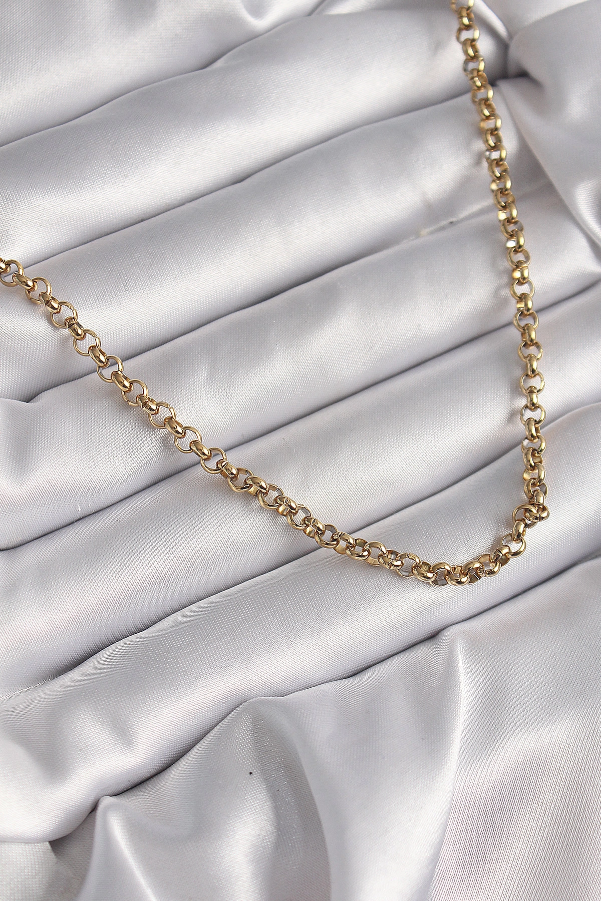 316L Çelik Gold Renk Kadın Kolye-0