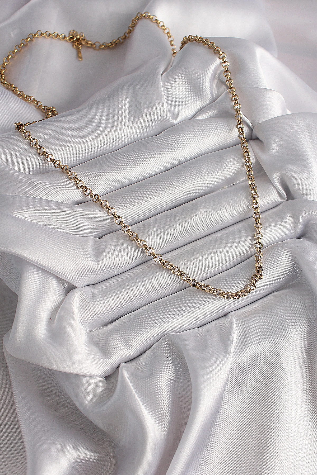 316L Çelik Gold Renk Kadın Kolye-1