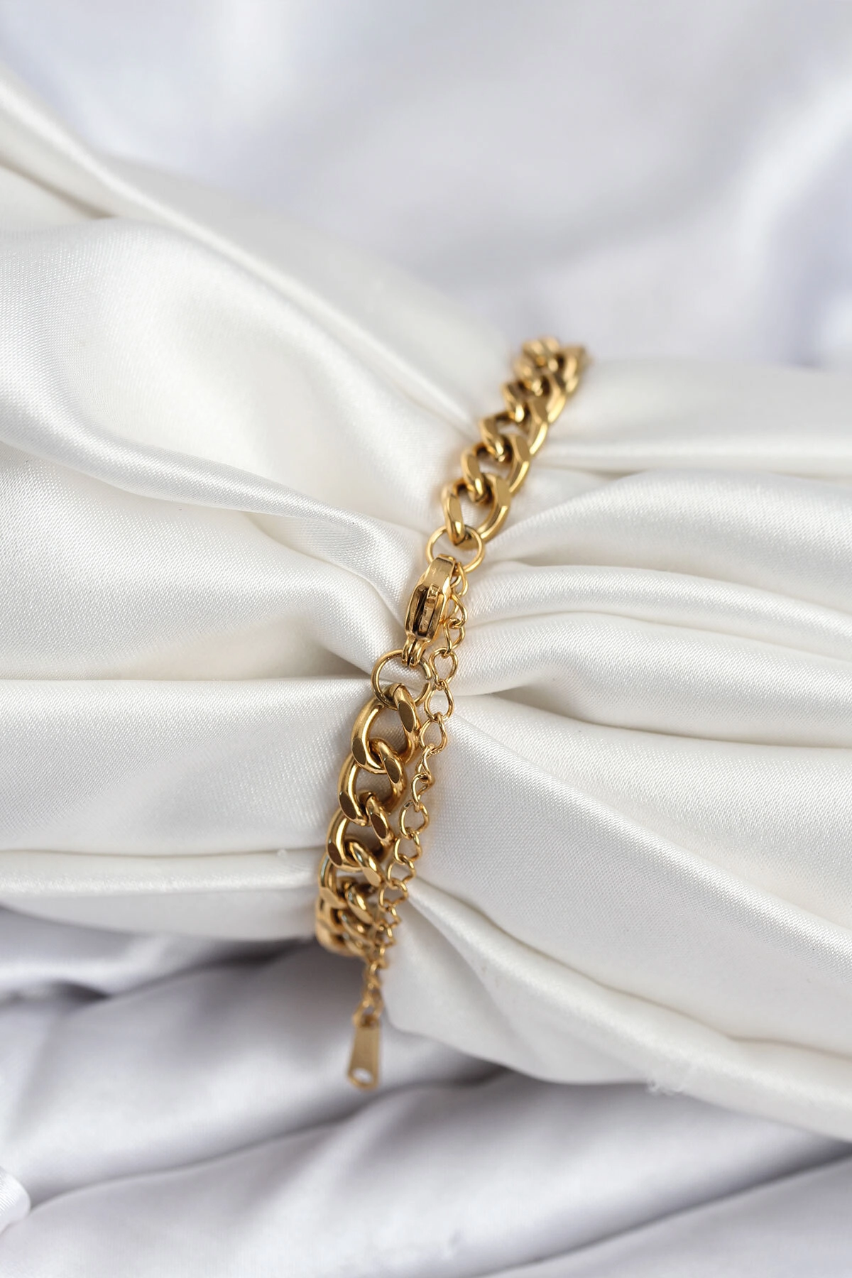 316L Çelik Gold Renk Yazı Yazmaya Uygun Kadın Bileklik-1