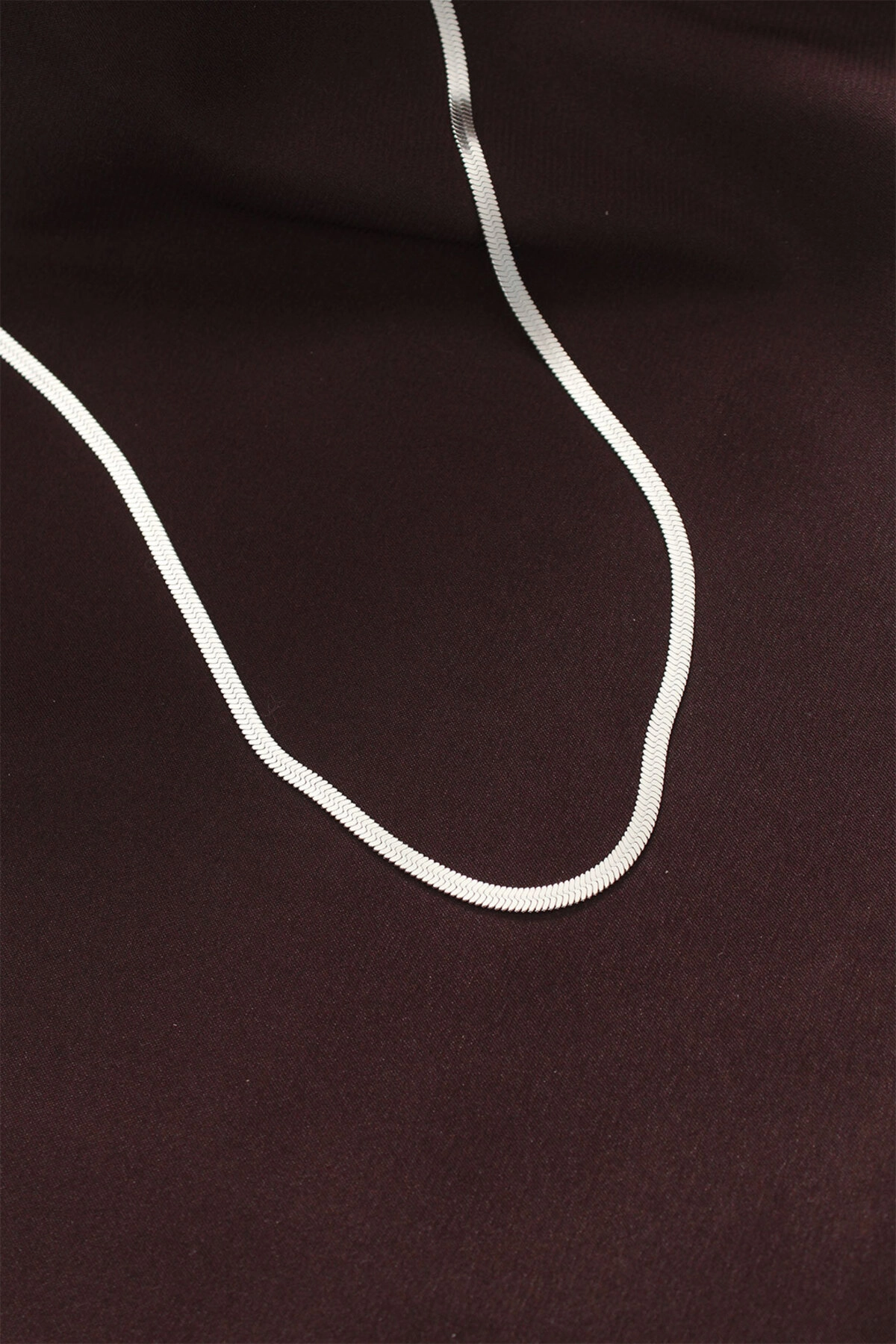 316L Çelik Gümüş Renk 60 cm İtalyan Zincir Kolye-0