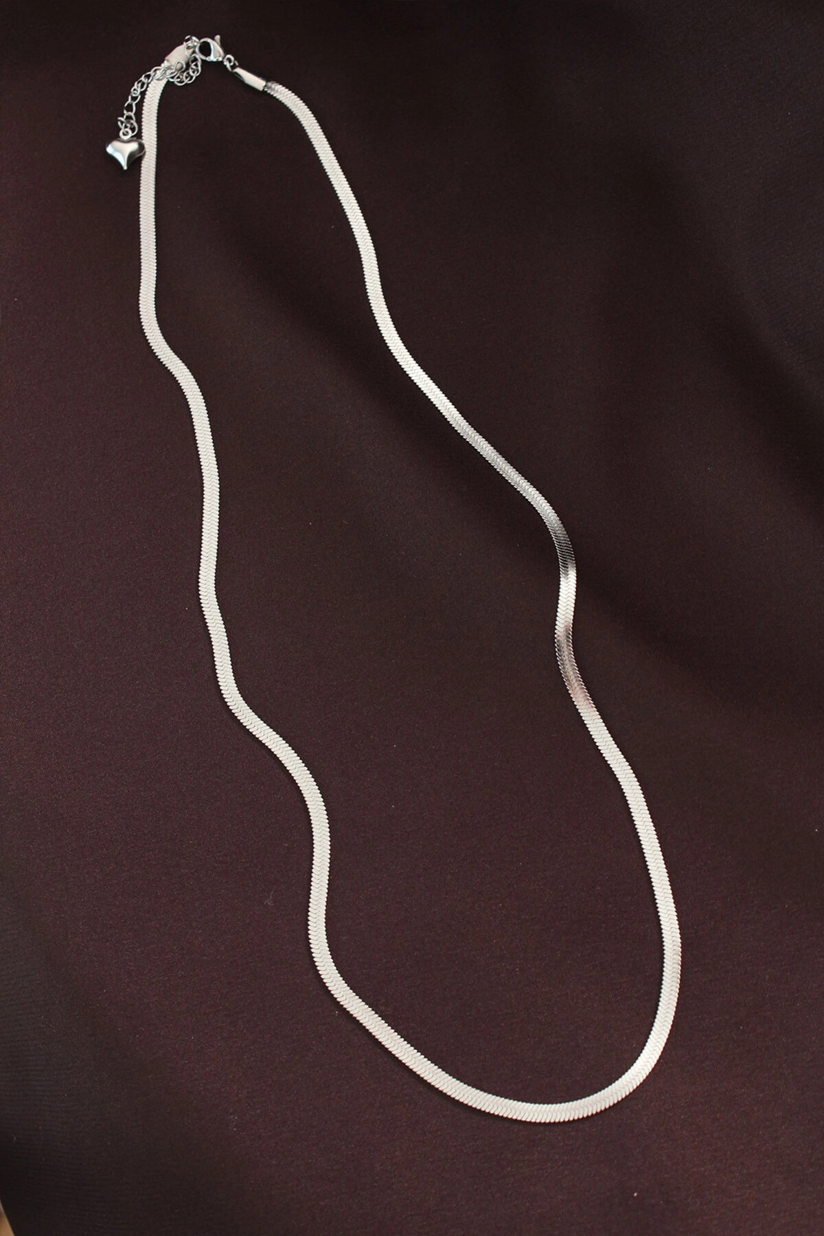 316L Çelik Gümüş Renk 60 cm İtalyan Zincir Kolye-1