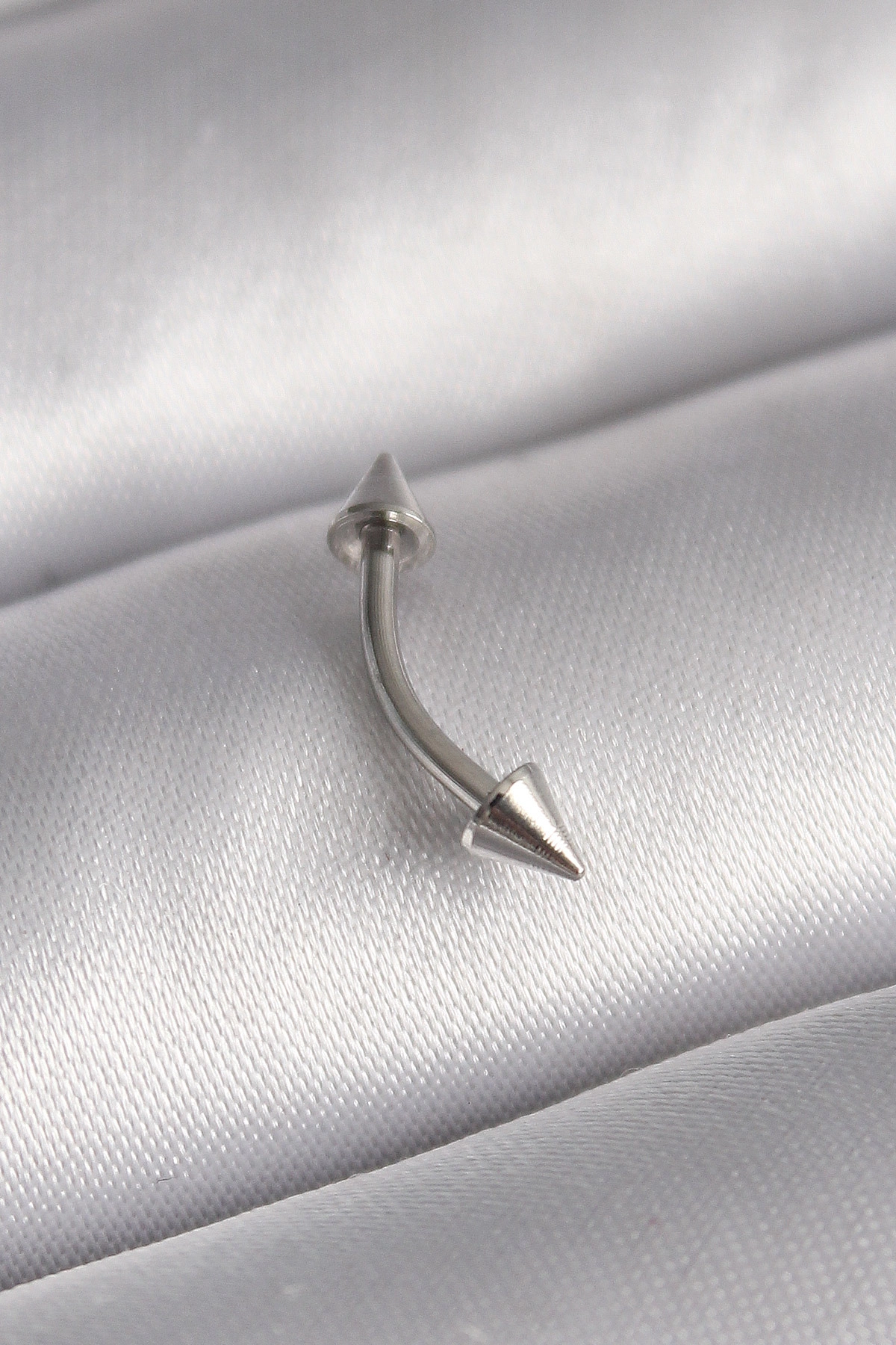 316L Çelik Gümüş Renk Çivi Model Piercing-0
