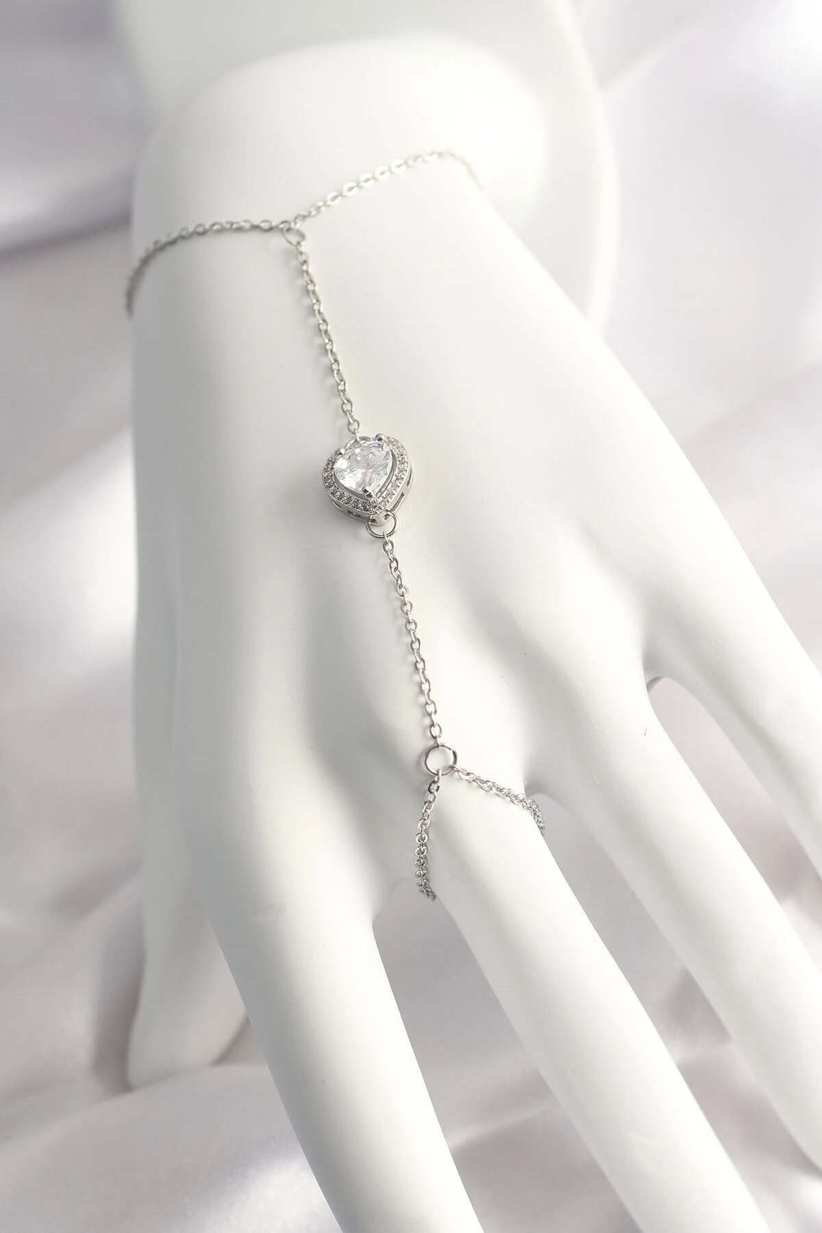 316L Çelik Gümüş Renk Kalp Model Şahmeran-0