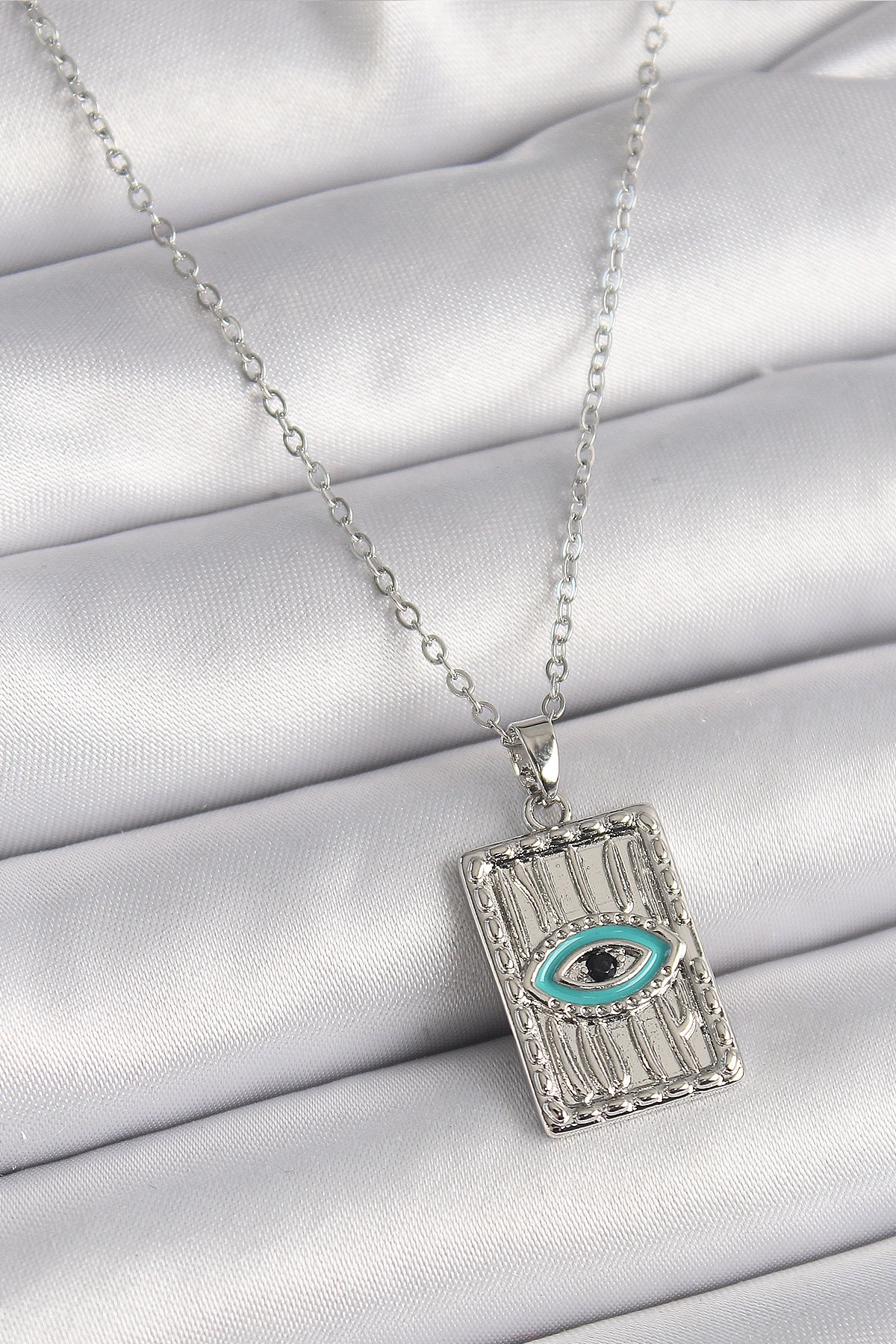 316L Çelik Gümüş Renk Zirkon Taşlı Göz İşleme Detaylı Plaka Model Kadın Küpe-0