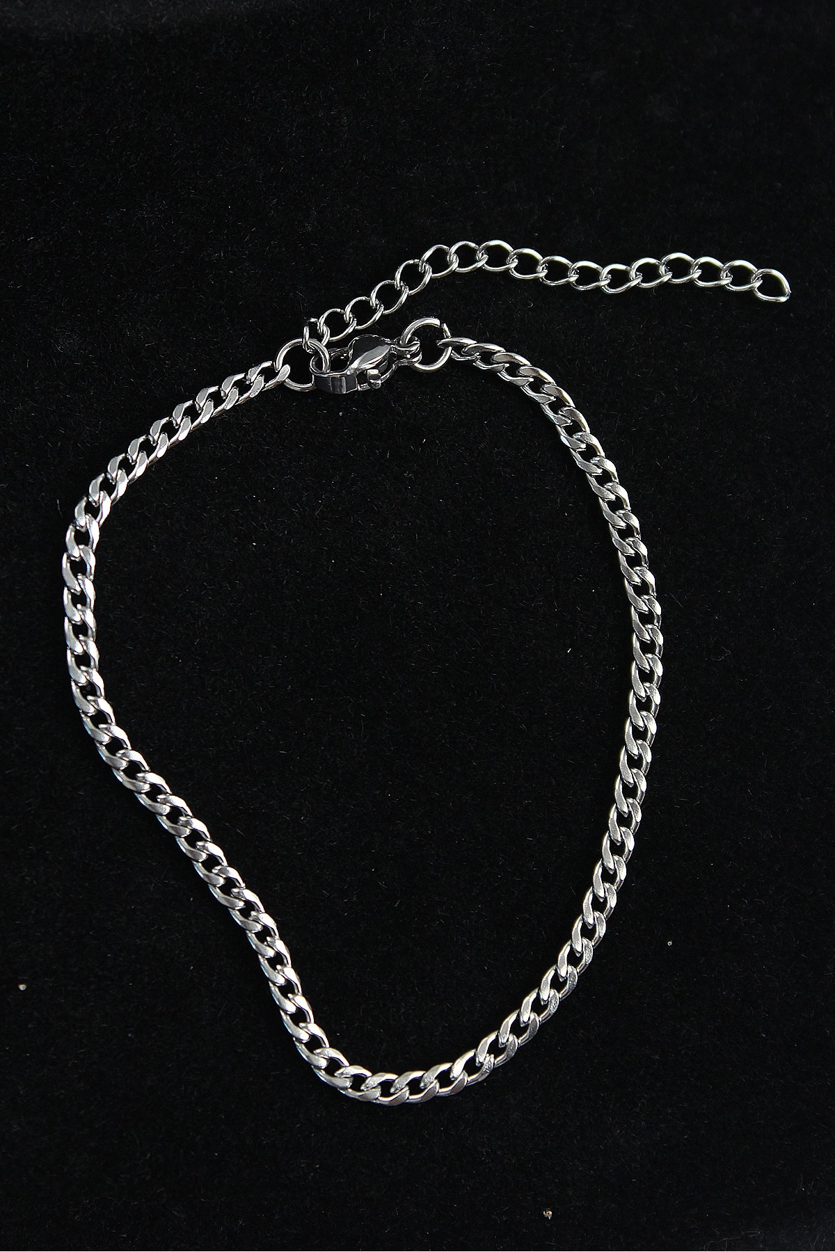 316L Çelik İnce Klasik Model Gümüş Renk Erkek Bileklik-0