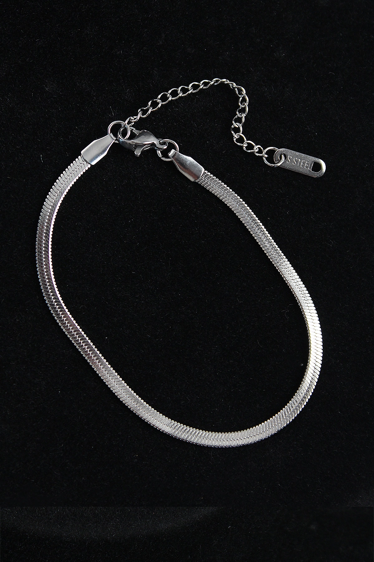 316L Çelik İtalyan Model Gümüş Renk Erkek Bileklik-0