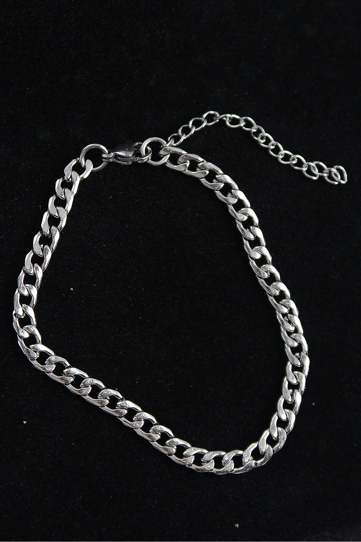 316L Çelik Klasik Model Gümüş Renk Erkek Bileklik-0