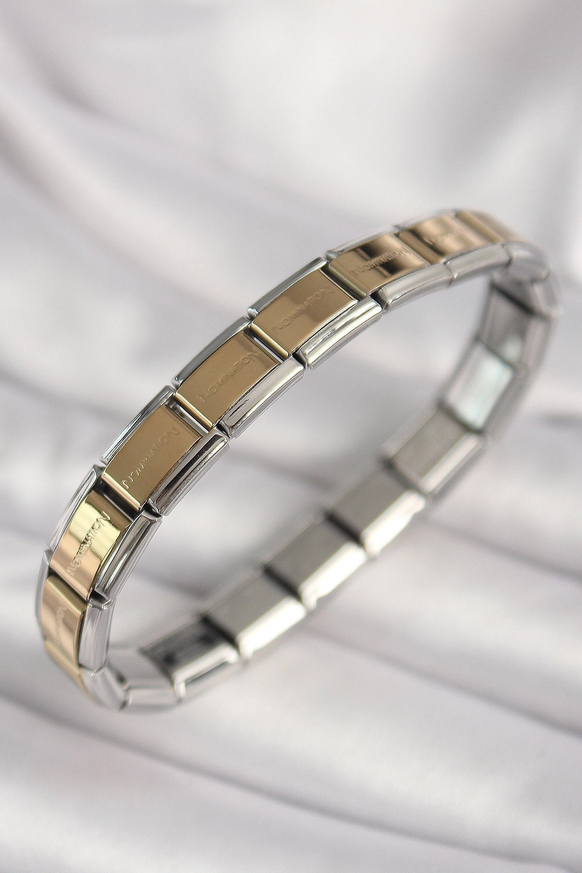 316L Çelik Mix Renk Yazılı Nomination Model Kadın Bileklik-0