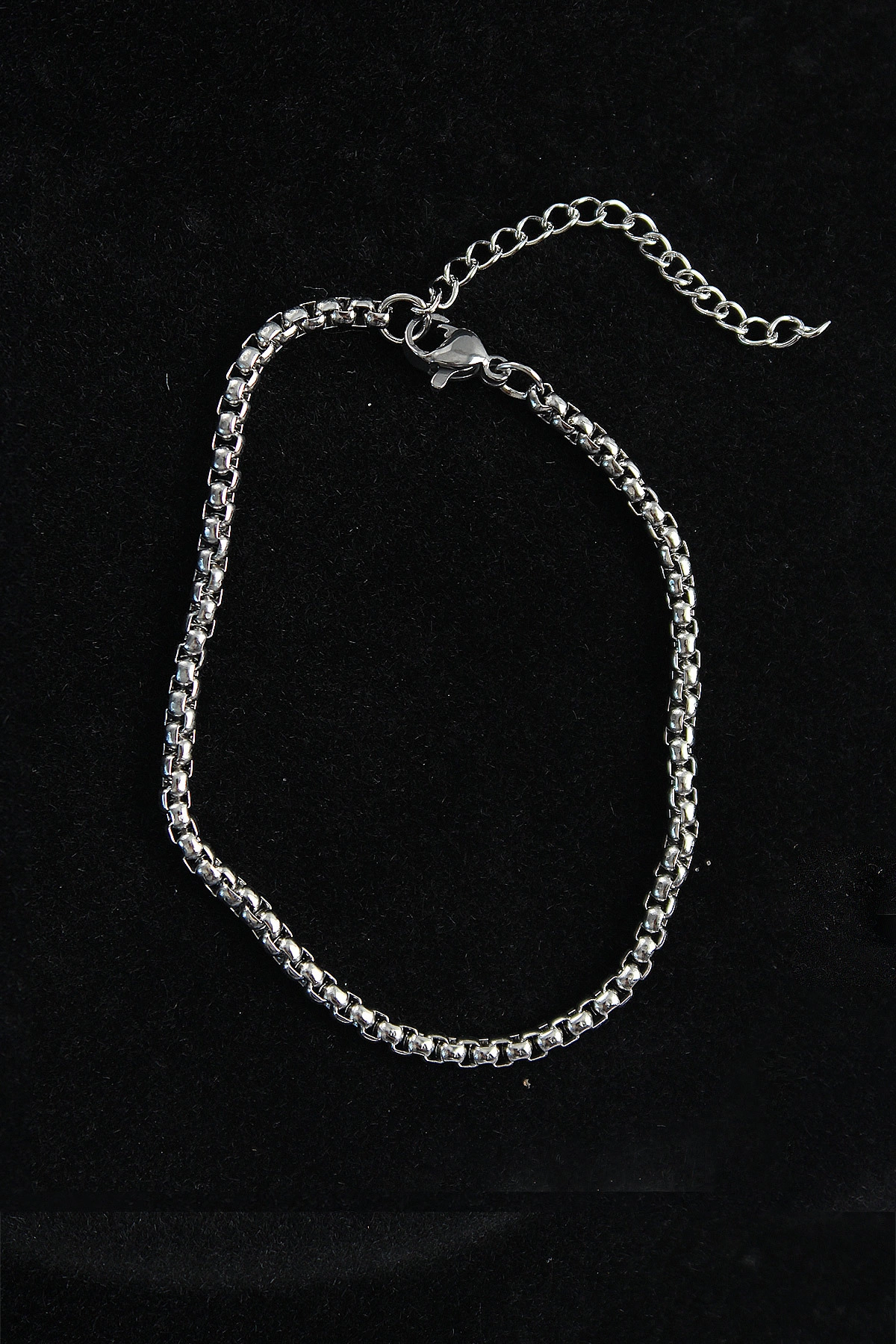 316L Çelik Örgü Model Gümüş Renk Erkek Bileklik-0