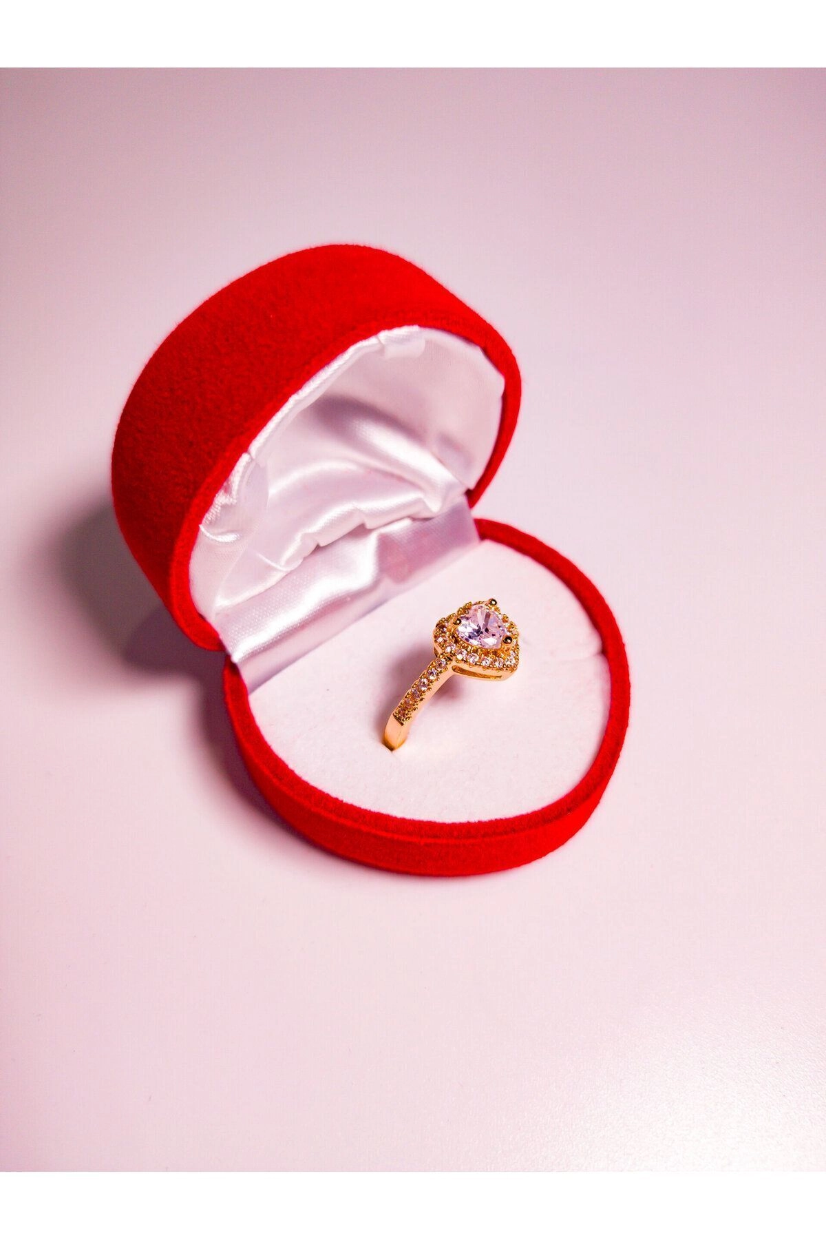 4 Kalpli Açılır Kolye Zirkon Taşlı Yüzük Set | 316l Çelik - Kararmaz | Hediye Kadın-5