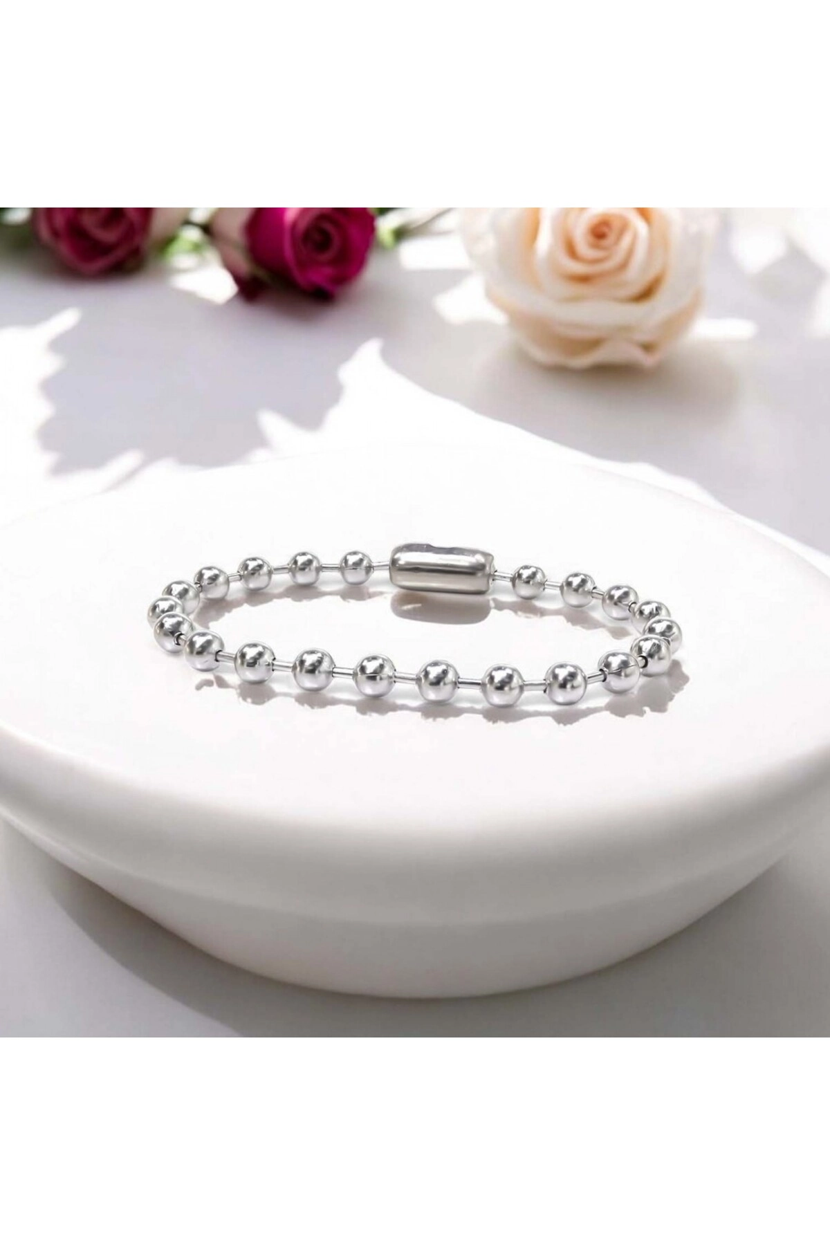 6Mm Çelik Top Zincir Bileklik-5