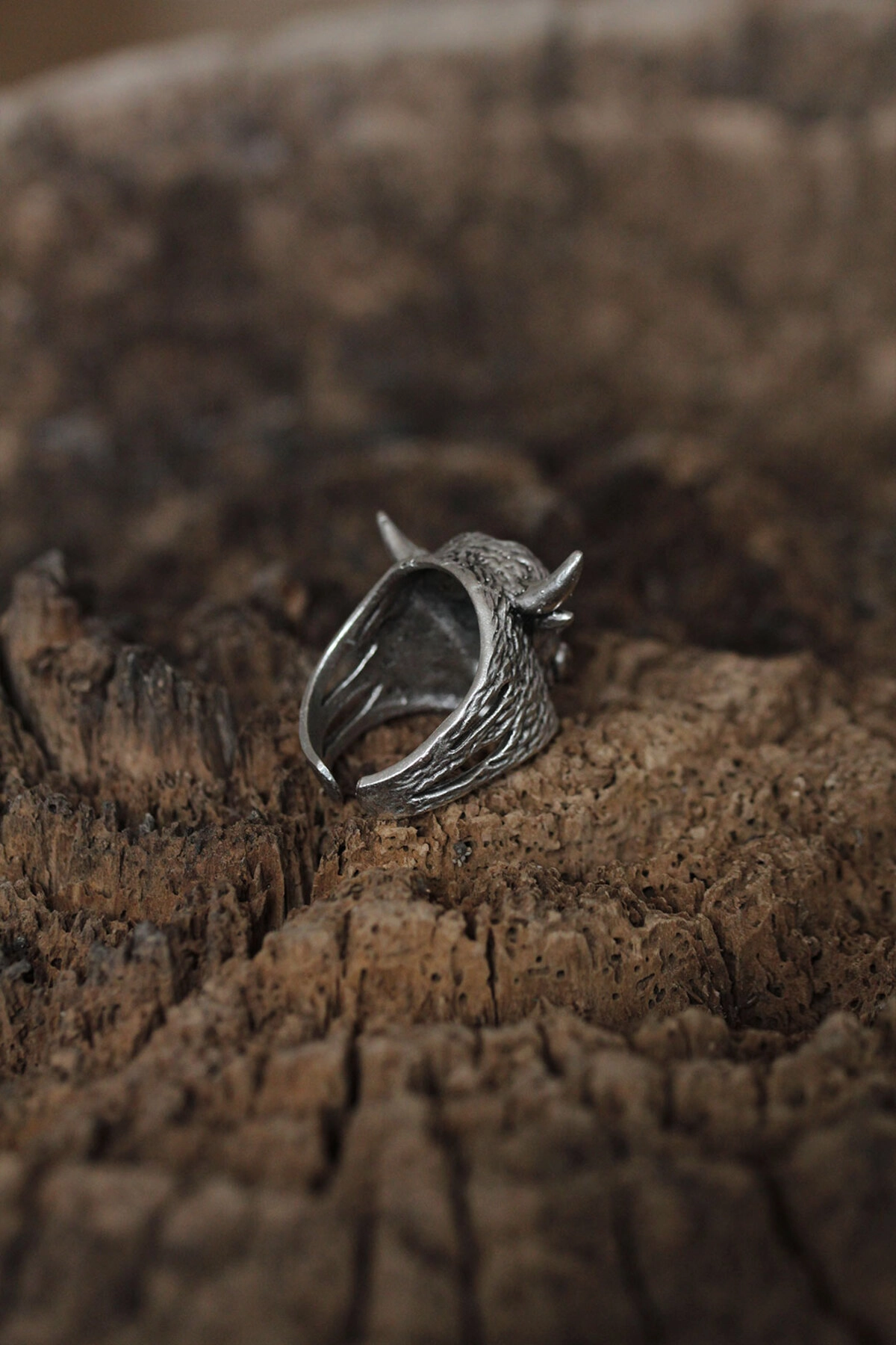 Ayarlanabilir Bufalo Tasarımlı Erkek Yüzük-1