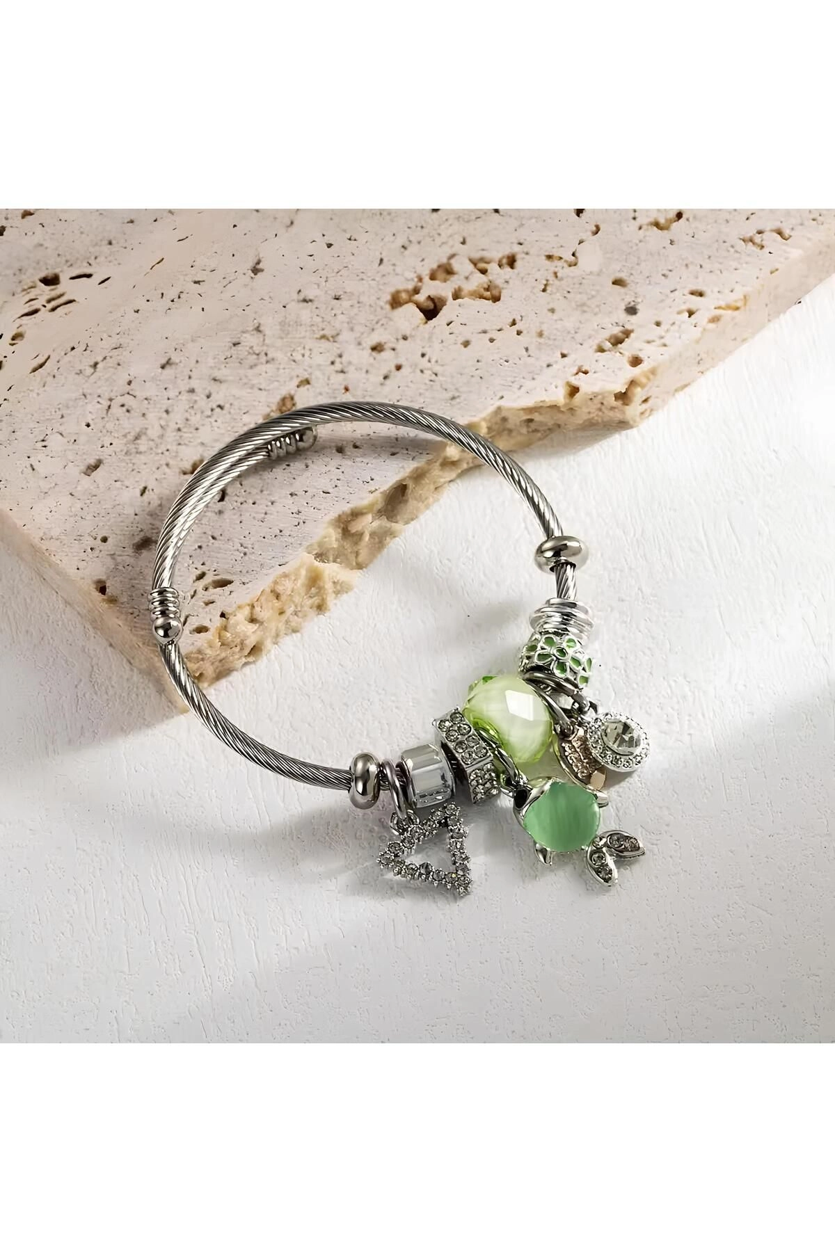 Balık Figürlü Bileklik Çelik Silver | 316l Çelik - Kararmaz | Hediye Kadın-3