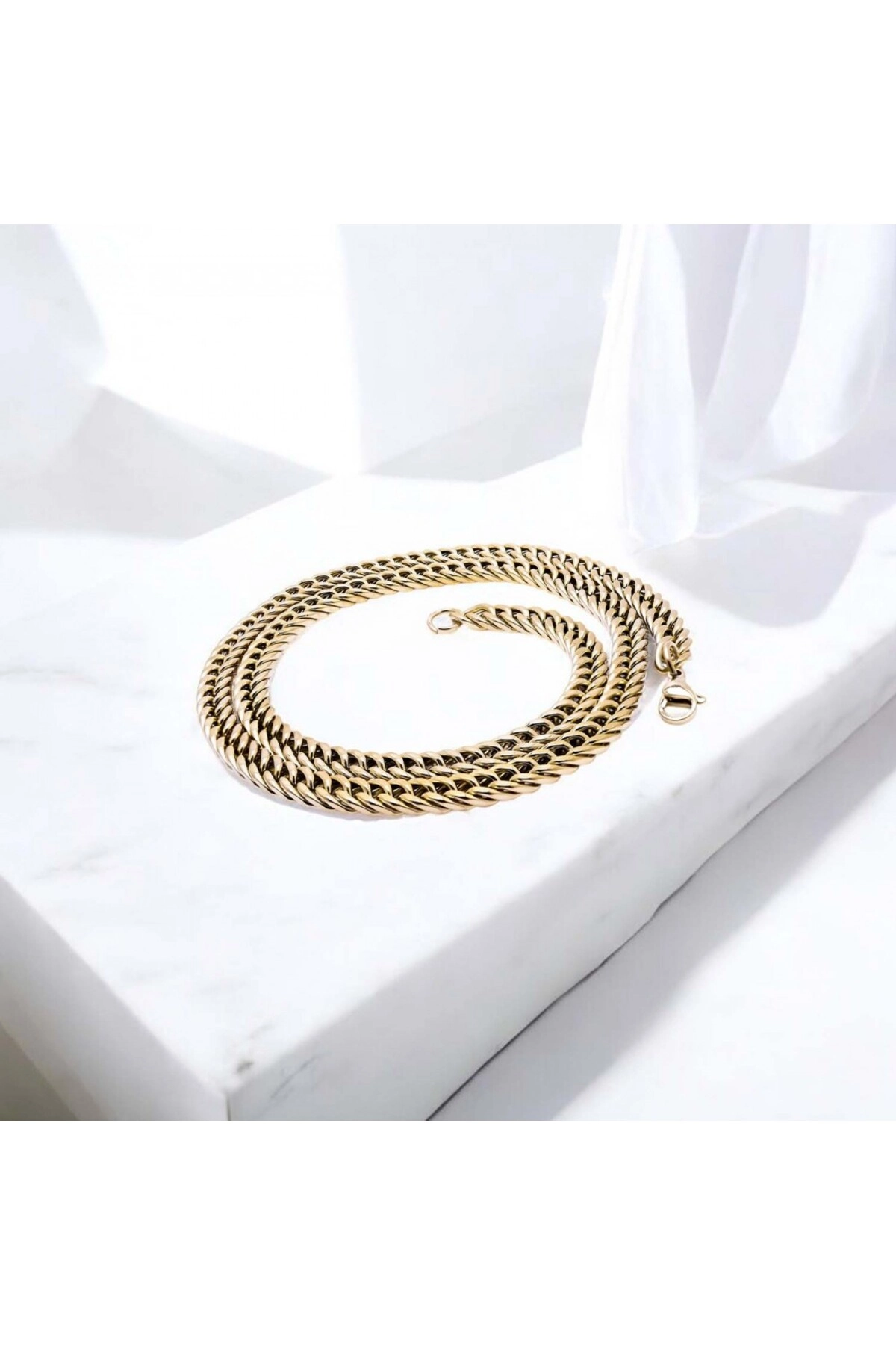 Balık Sırtı Çelik Erkek Kolye 1,6Mm X 4Mm-2