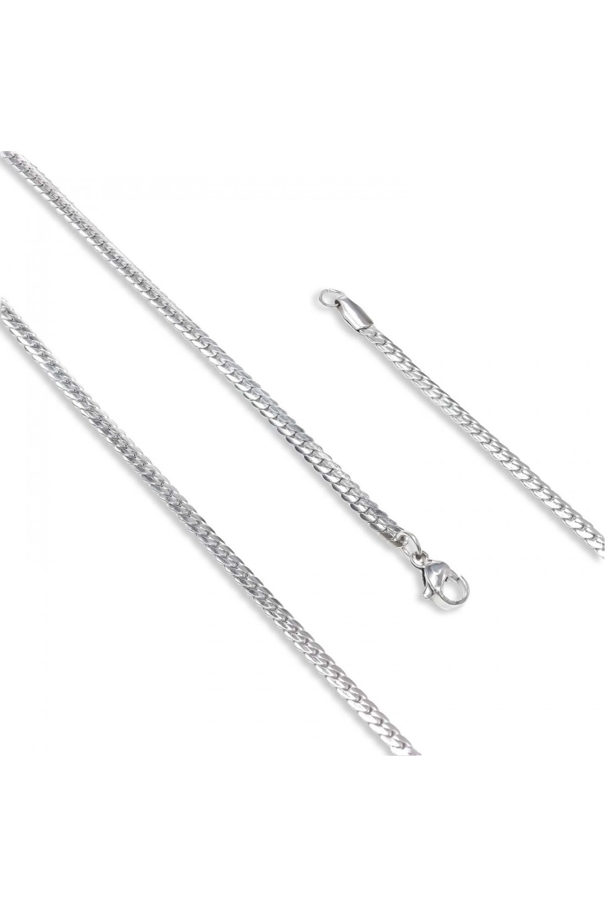 Balık Sırtı Çelik Kolye 0.8Mm-0