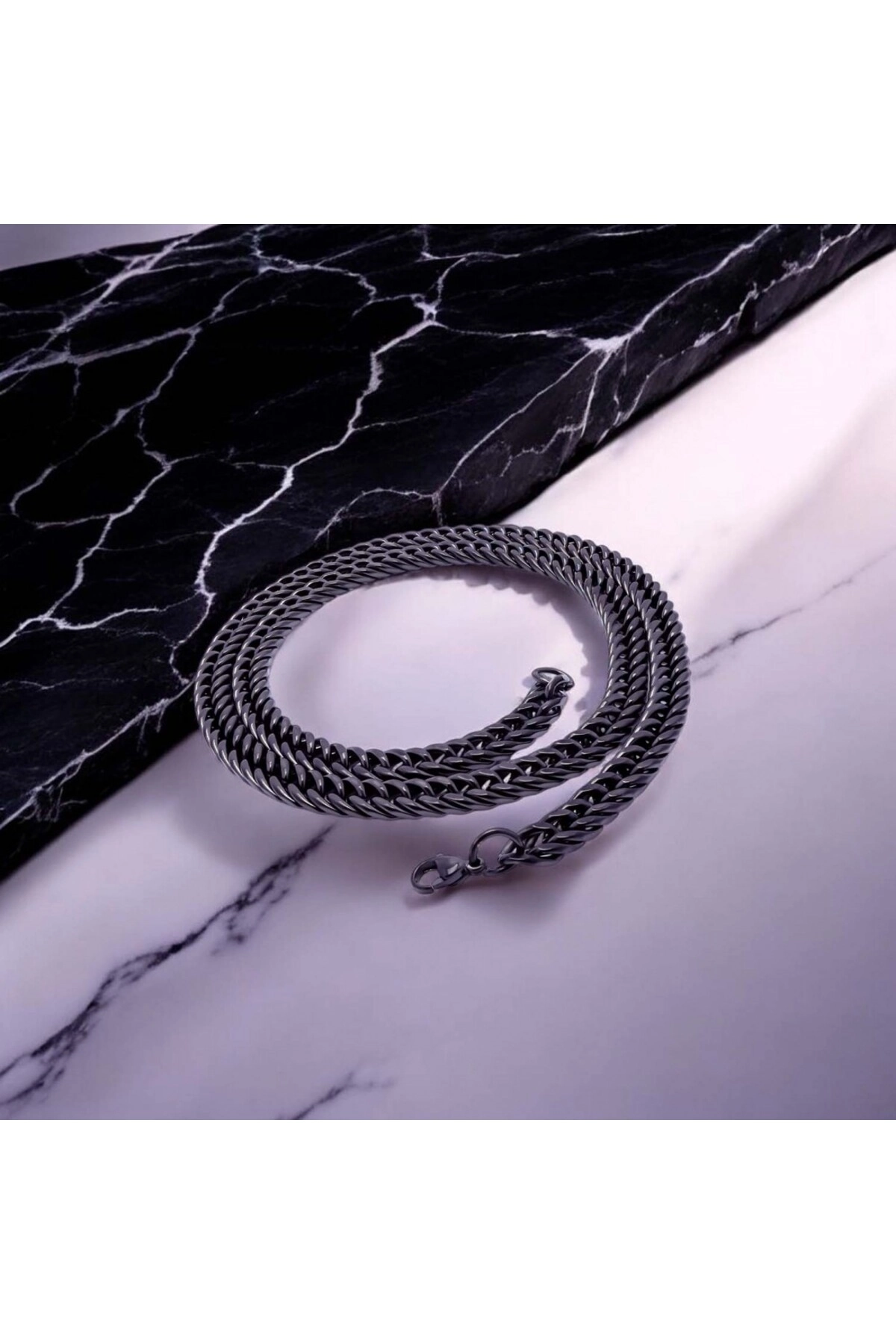 Balık Sırtı Erkek Çelik Kolye 1,6Mm X 4Mm-2