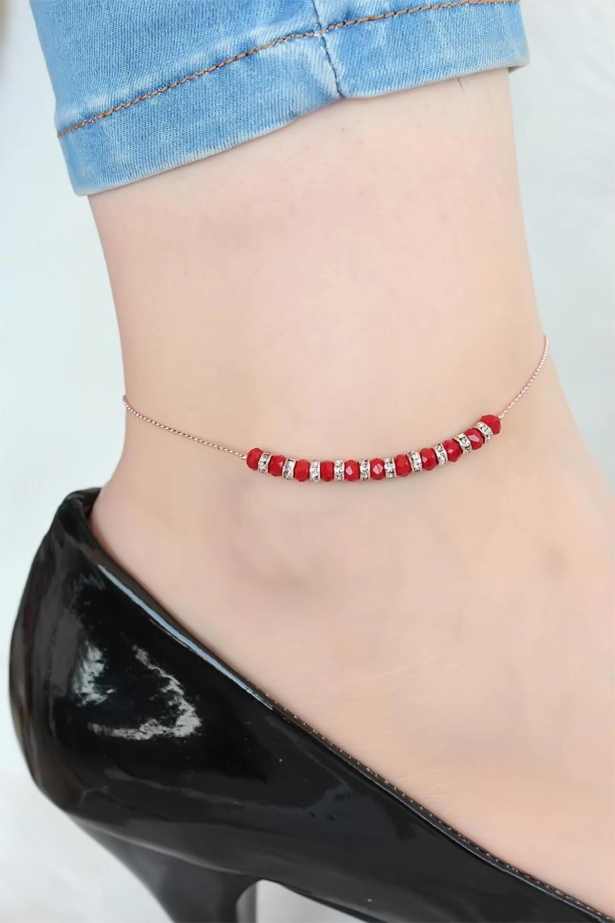 Bordo Miyuki Taşlı Hal Hal-0