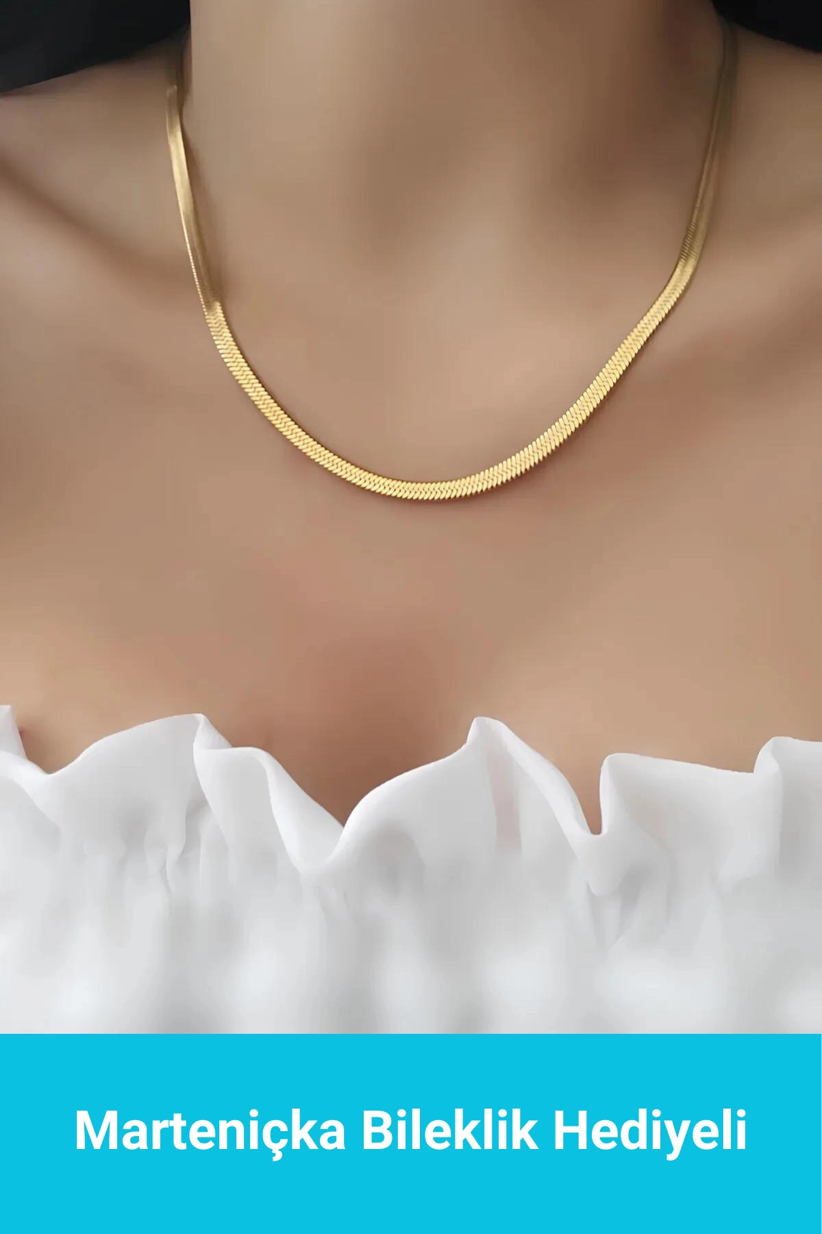 Çelik Italyan Zincir Kolye | 316l Çelik - Kararmaz | Gold Renk-0