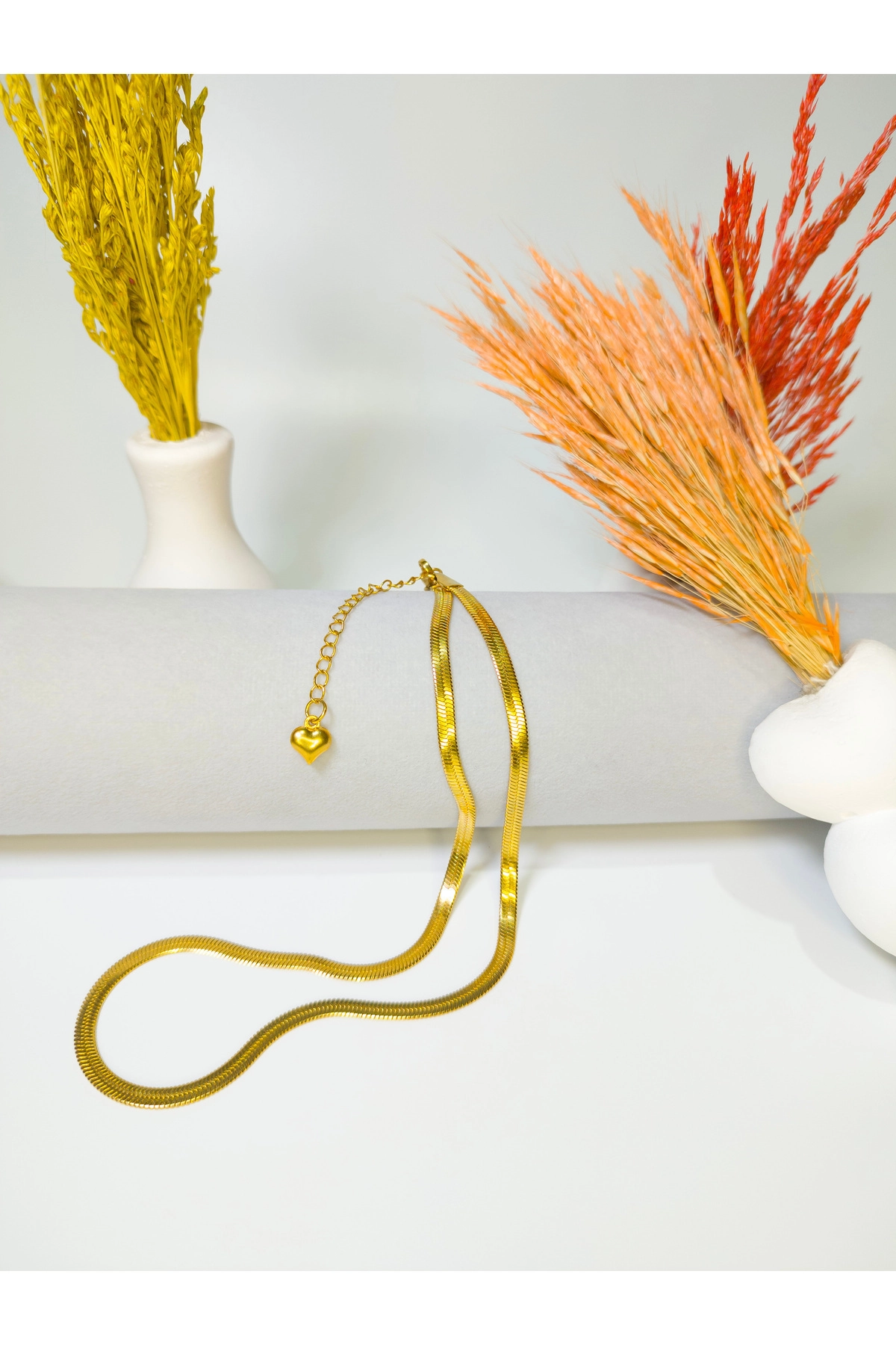 Çelik Italyan Zincir Kolye | 316l Çelik - Kararmaz | Gold Renk-1