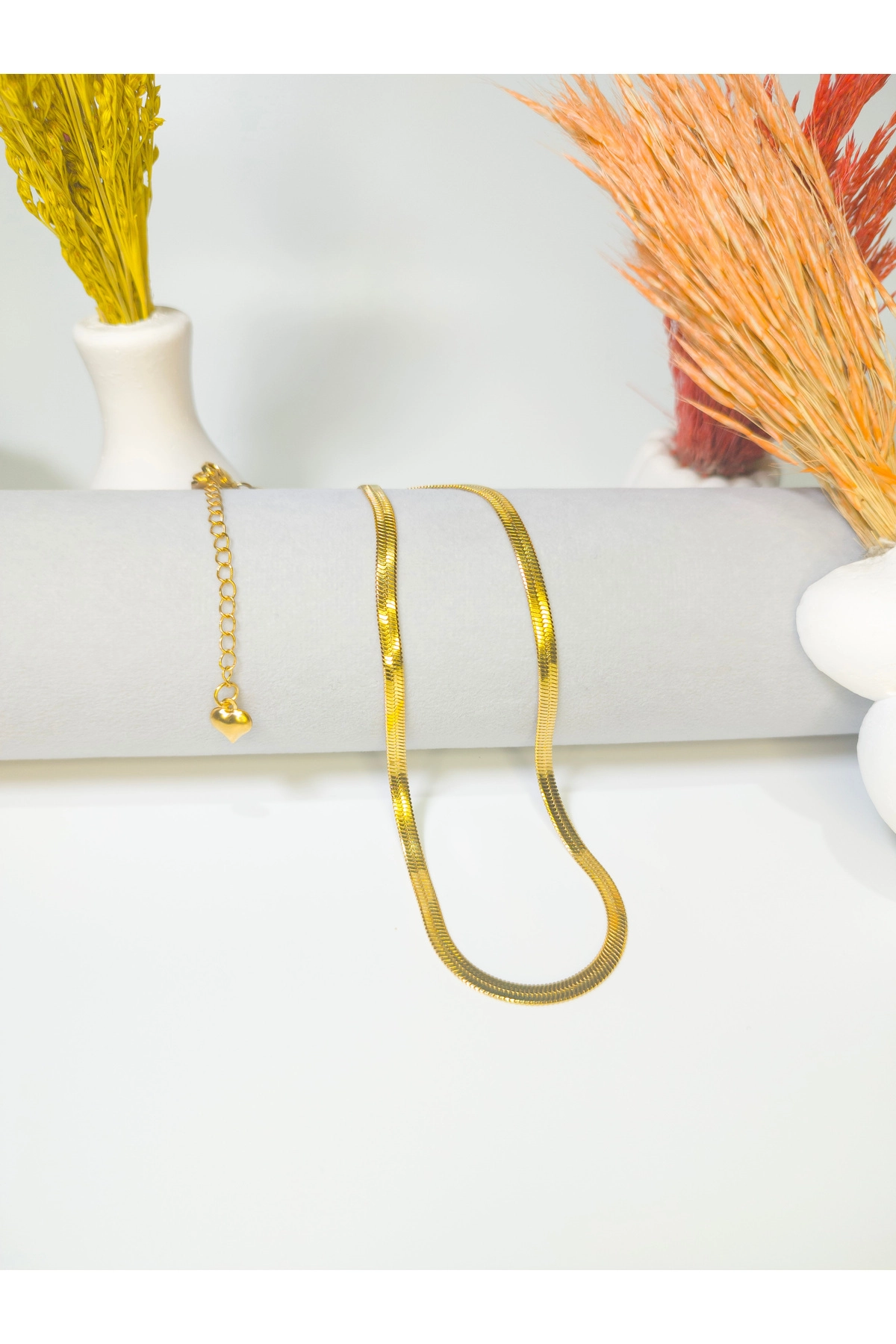 Çelik Italyan Zincir Kolye | 316l Çelik - Kararmaz | Gold Renk-2