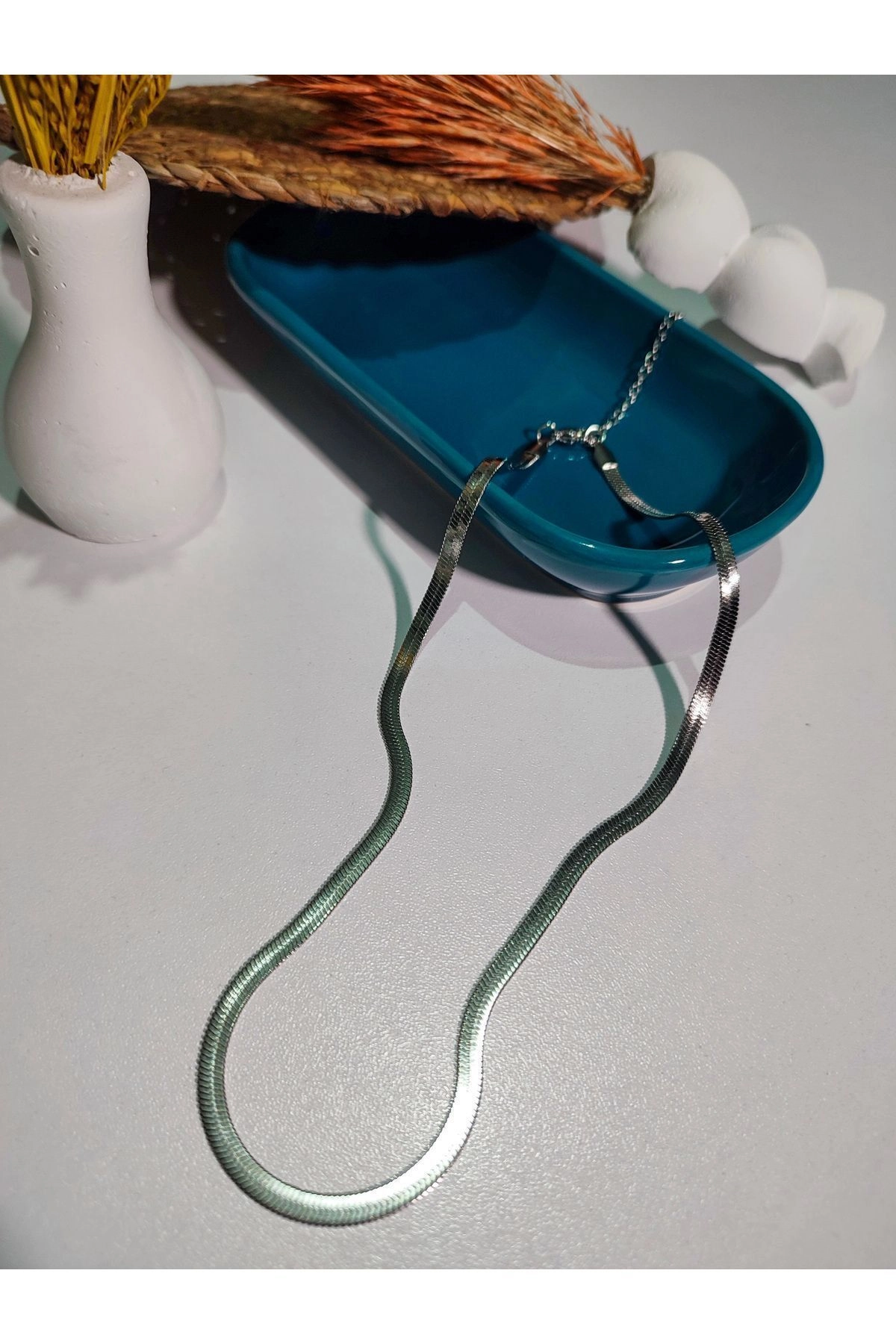 Çelik Italyan Zincir Kolye | 316l Çelik - Kararmaz | Silver Renk-1