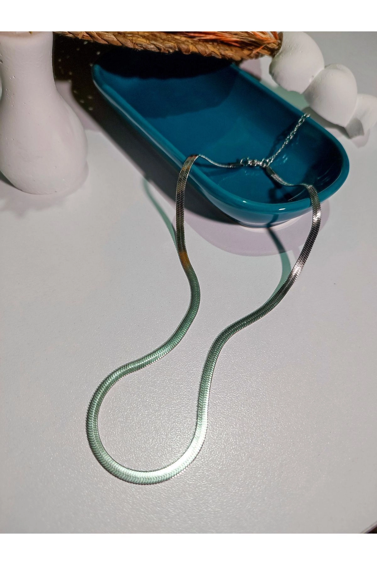 Çelik Italyan Zincir Kolye | 316l Çelik - Kararmaz | Silver Renk-2