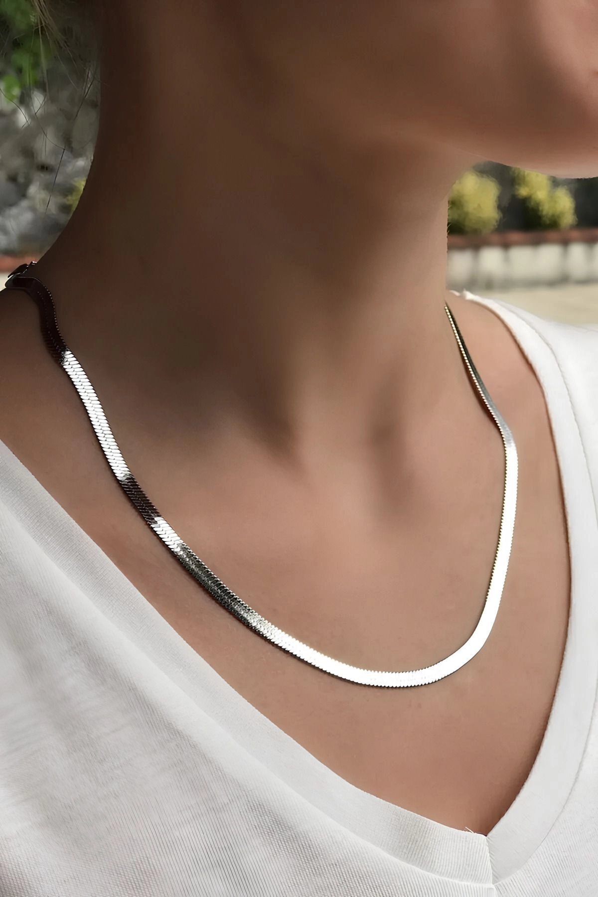 Çelik Italyan Zincir Kolye | 316l Çelik - Kararmaz | Silver Renk-4