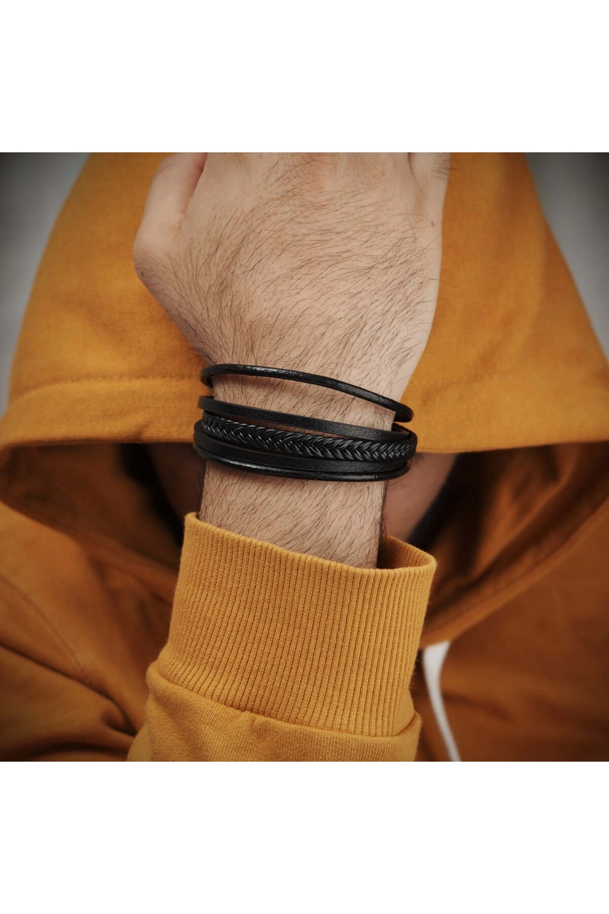 Çoklu Deri Bileklik-1