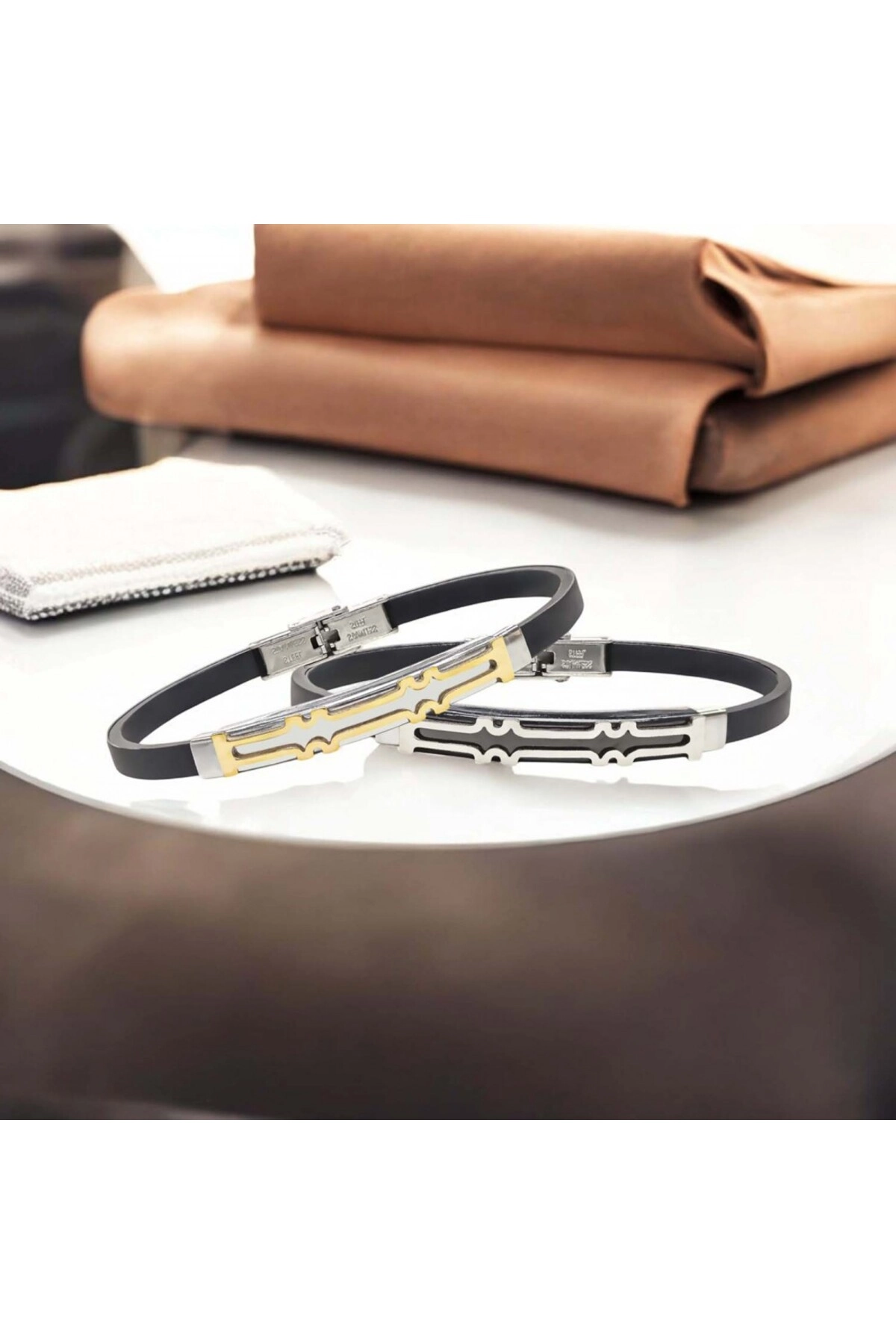 Desenli Çelik Bileklik-3