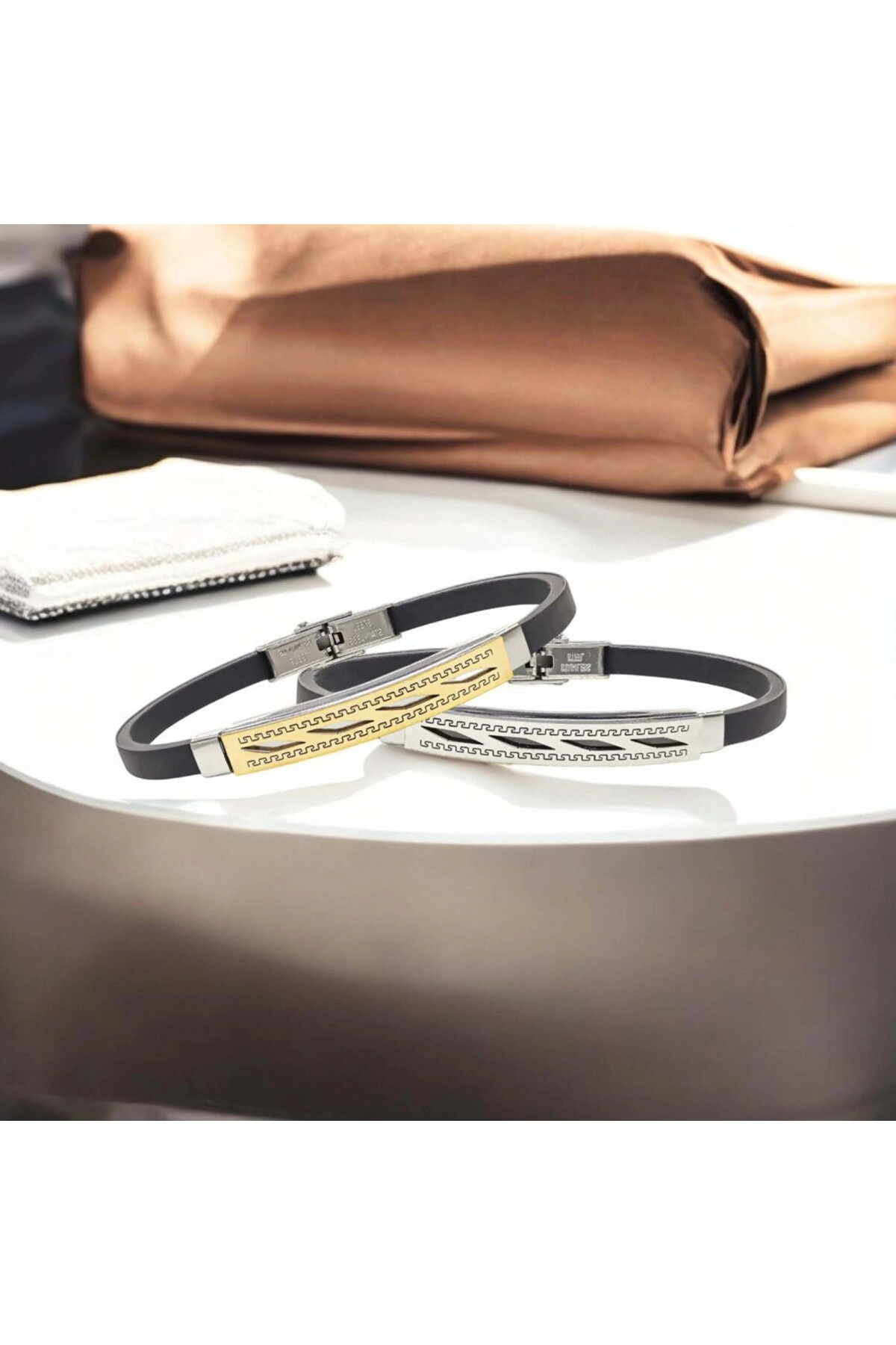 Desenli Çelik Bileklik-3