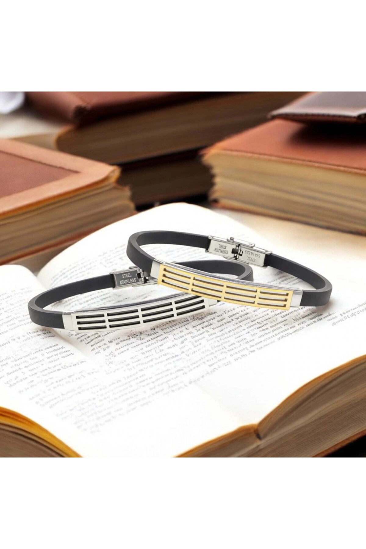 Desenli Çelik Bileklik-5