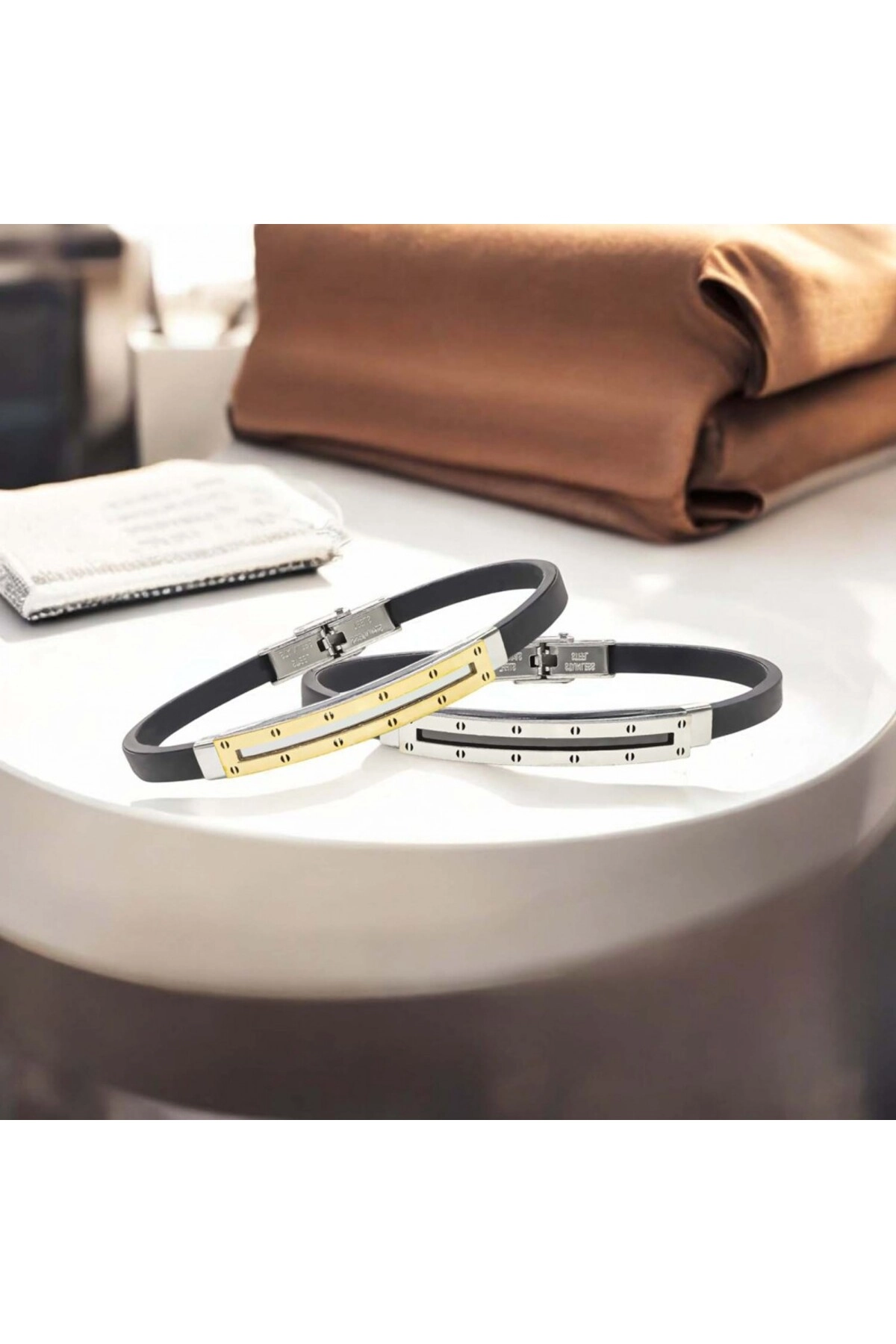 Desenli Çelik Bileklik-3