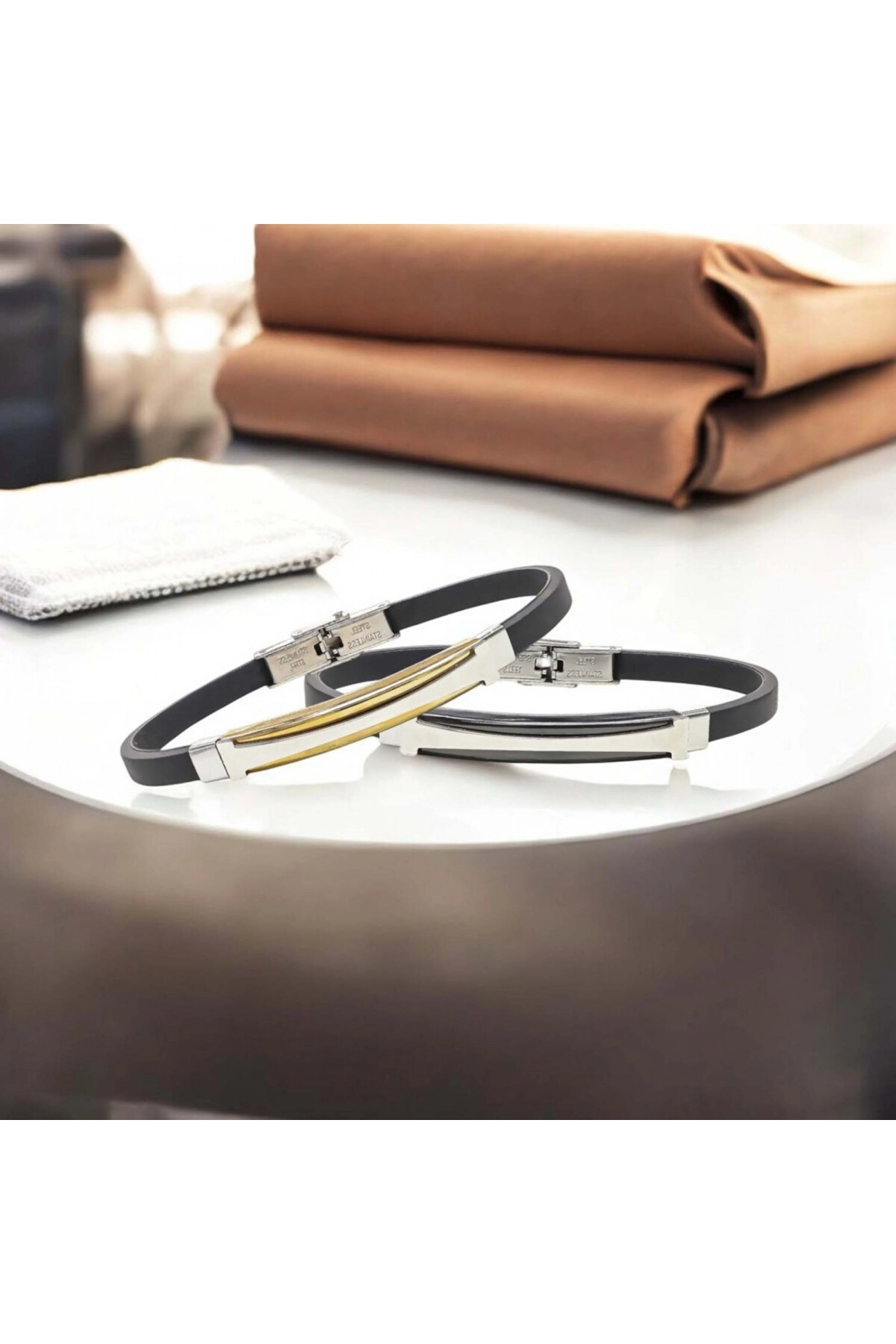 Desenli Çelik Bileklik-3