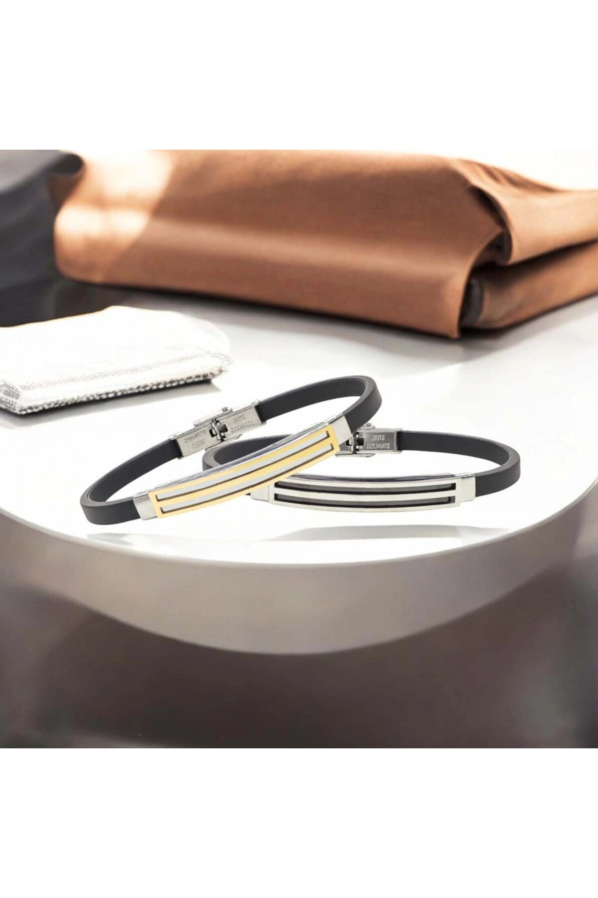 Desenli Çelik Bileklik-3