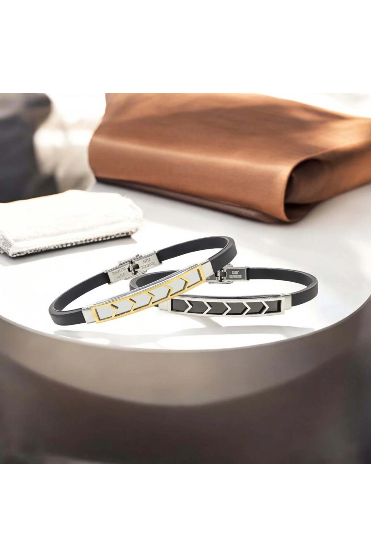 Desenli Çelik Bileklik-3