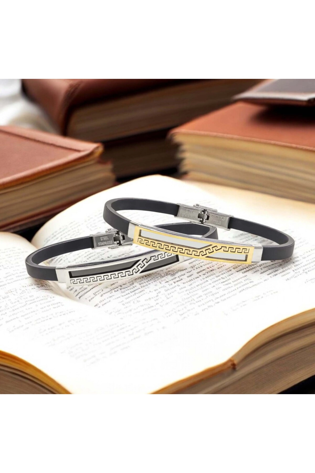 Desenli Çelik Bileklik-3