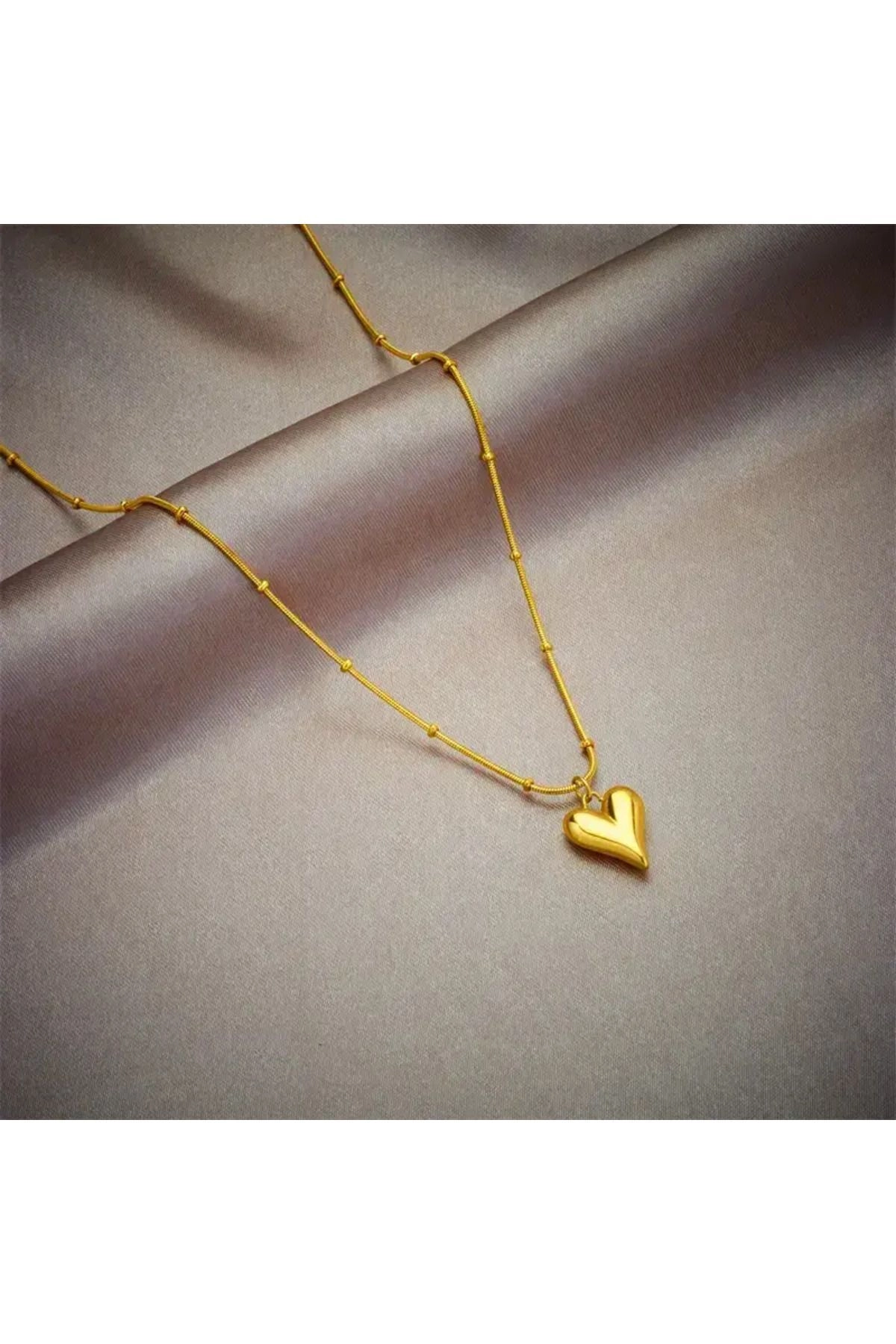 Dorikalı | Kalp Kolye | 316l Çelik - Kararmaz | Hediye Paketi-6