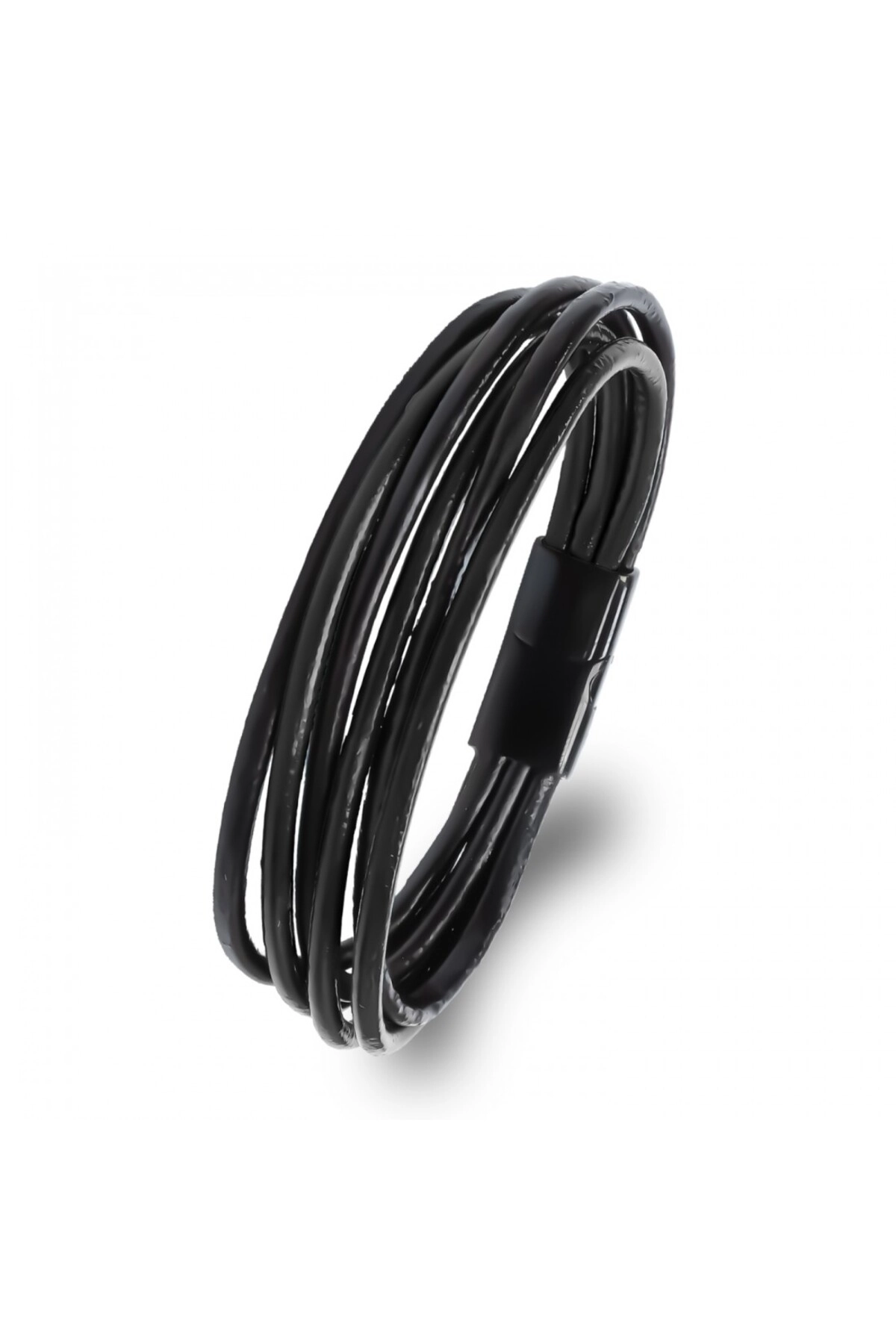 Erkek Bileklik | Siyah Çoklu Katmanlı Tasarım-0