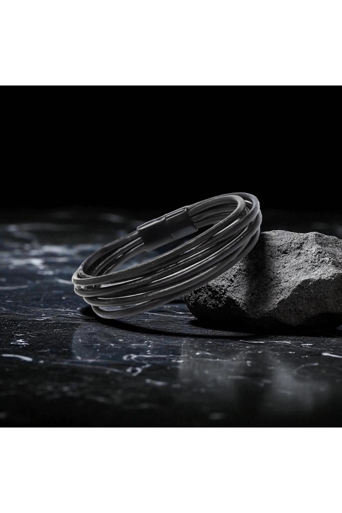 Erkek Bileklik | Siyah Çoklu Katmanlı Tasarım-3