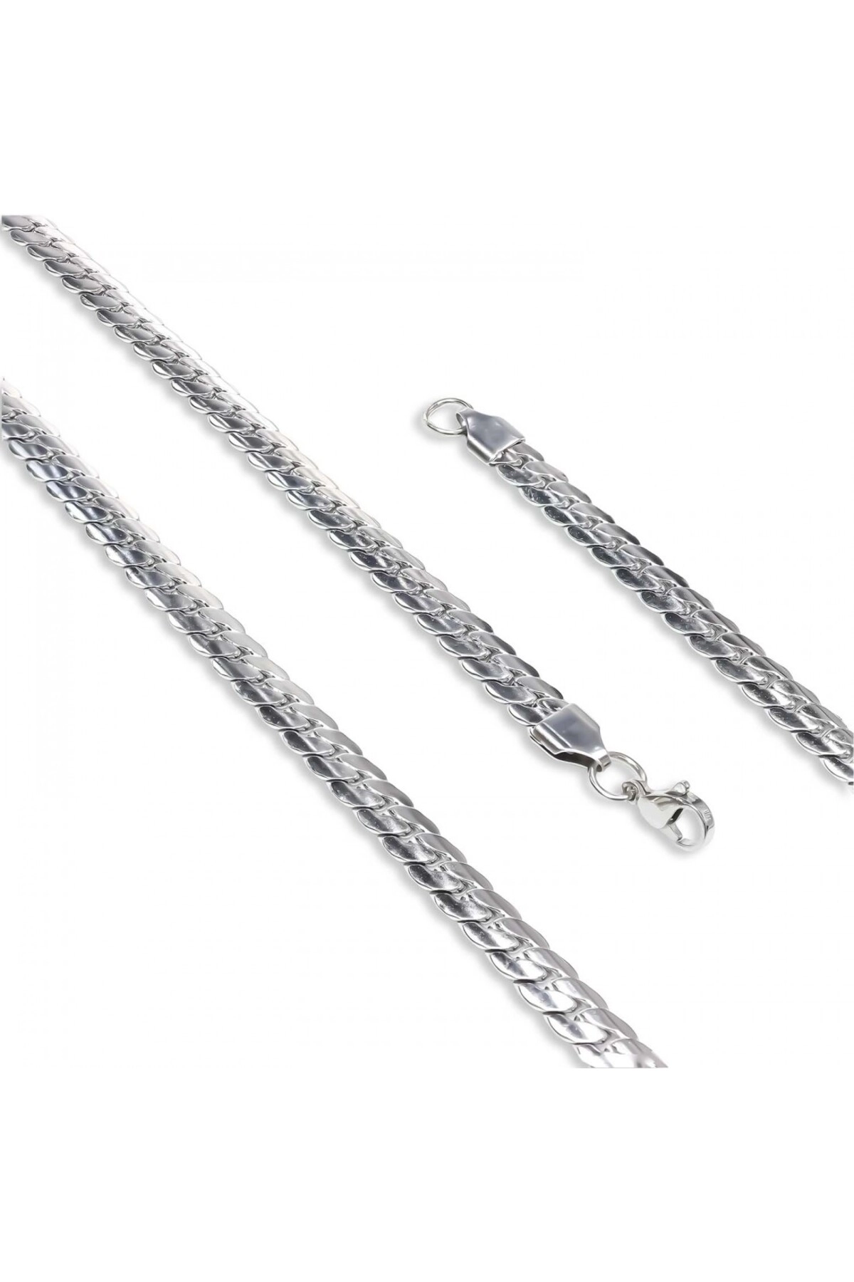 Ezme Balık Sırtı Çelik Kolye 1.6Mm-0