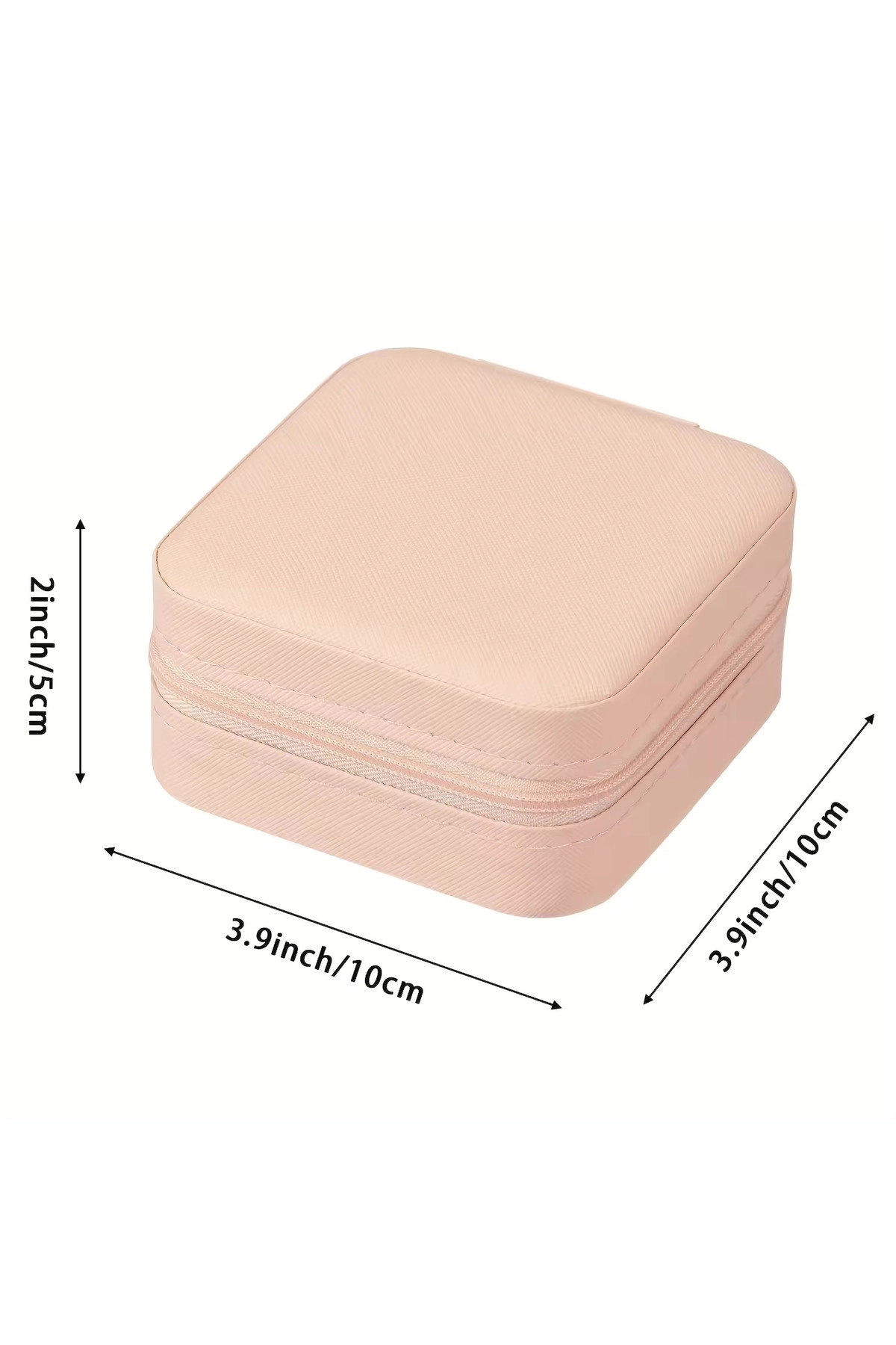 Fermuarlı Organizer Takı Çantası Kutusu Seyahat Mücevher Aksesuar Çantası Turkuaz-5