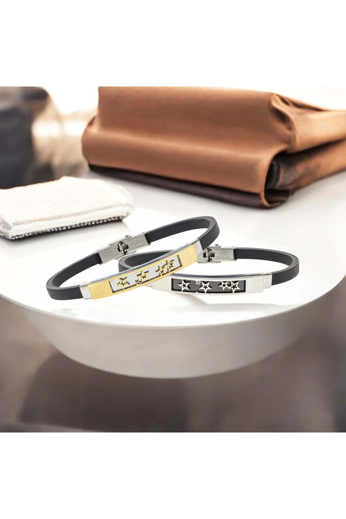 Galaksi Yıldızlar Desenli Çelik Bileklik-3