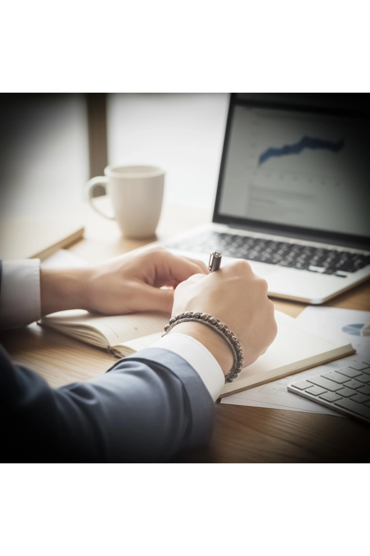 Hematit Doğaltaş Ve Çelik Halat Örme Bileklik-1