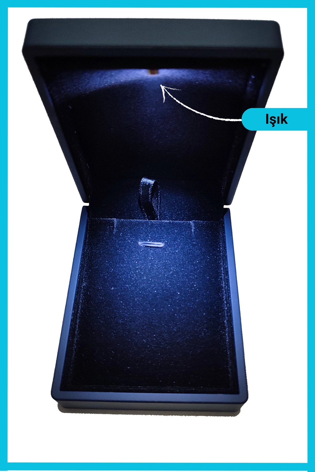 Işıklı Premium Hediyelik Kolye Kutusu 7x9cm-1