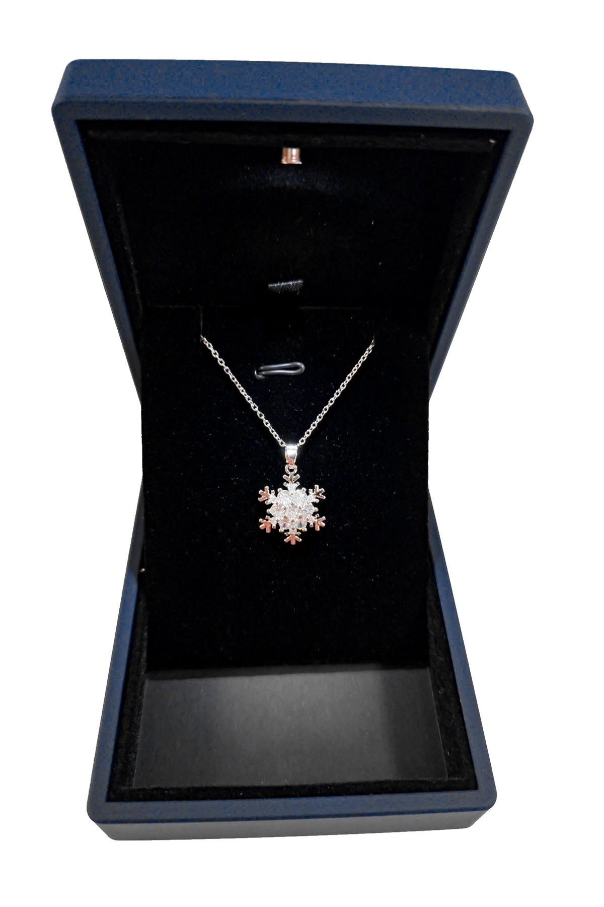 Işıklı Premium Kutuda | Kar Tanesi Kolye Gümüş | 316l Çelik - Kararmaz | Hediye Kadın-7